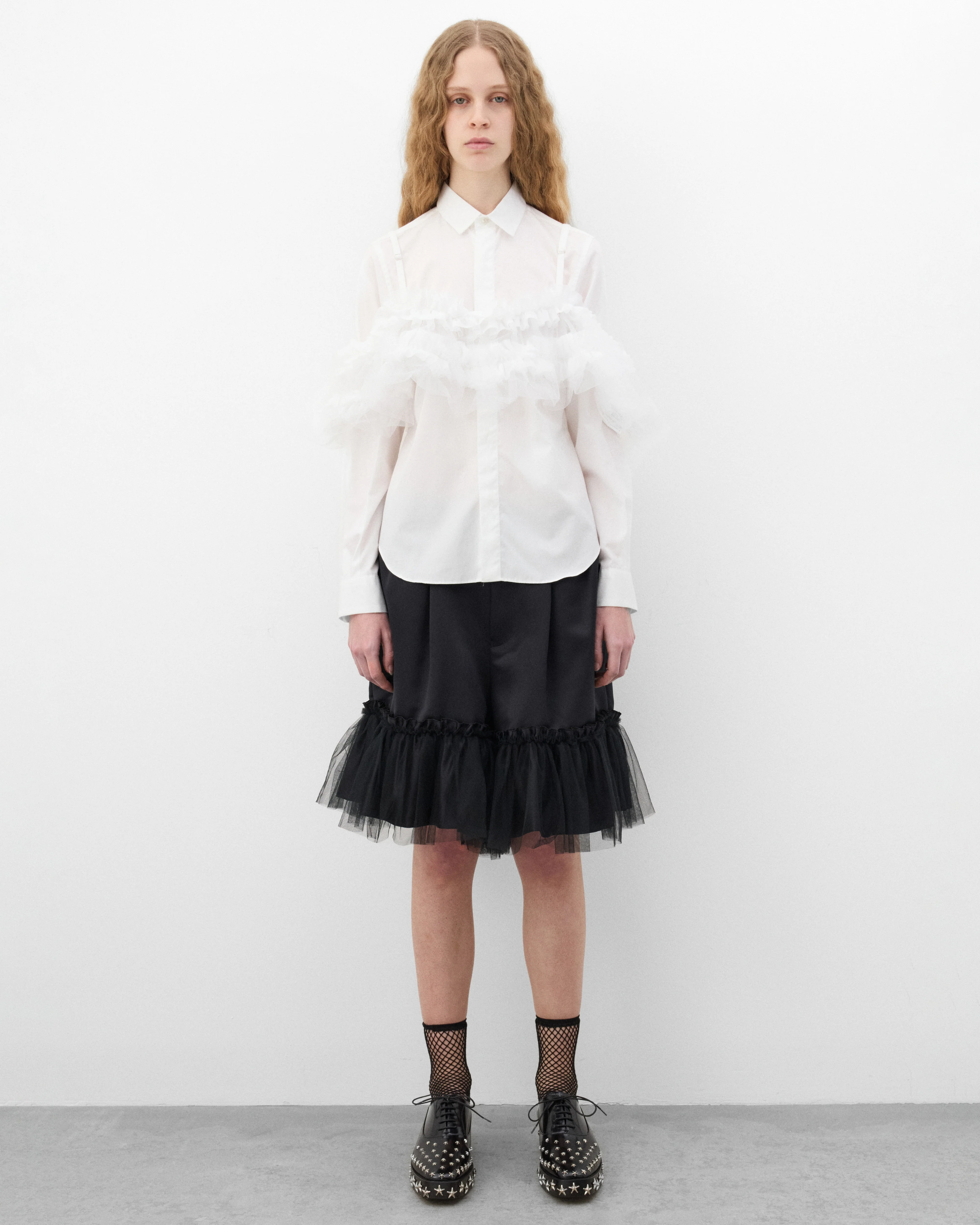 Noir Kei Ninomiya - Women's Tulle Top - (White) - Image 6