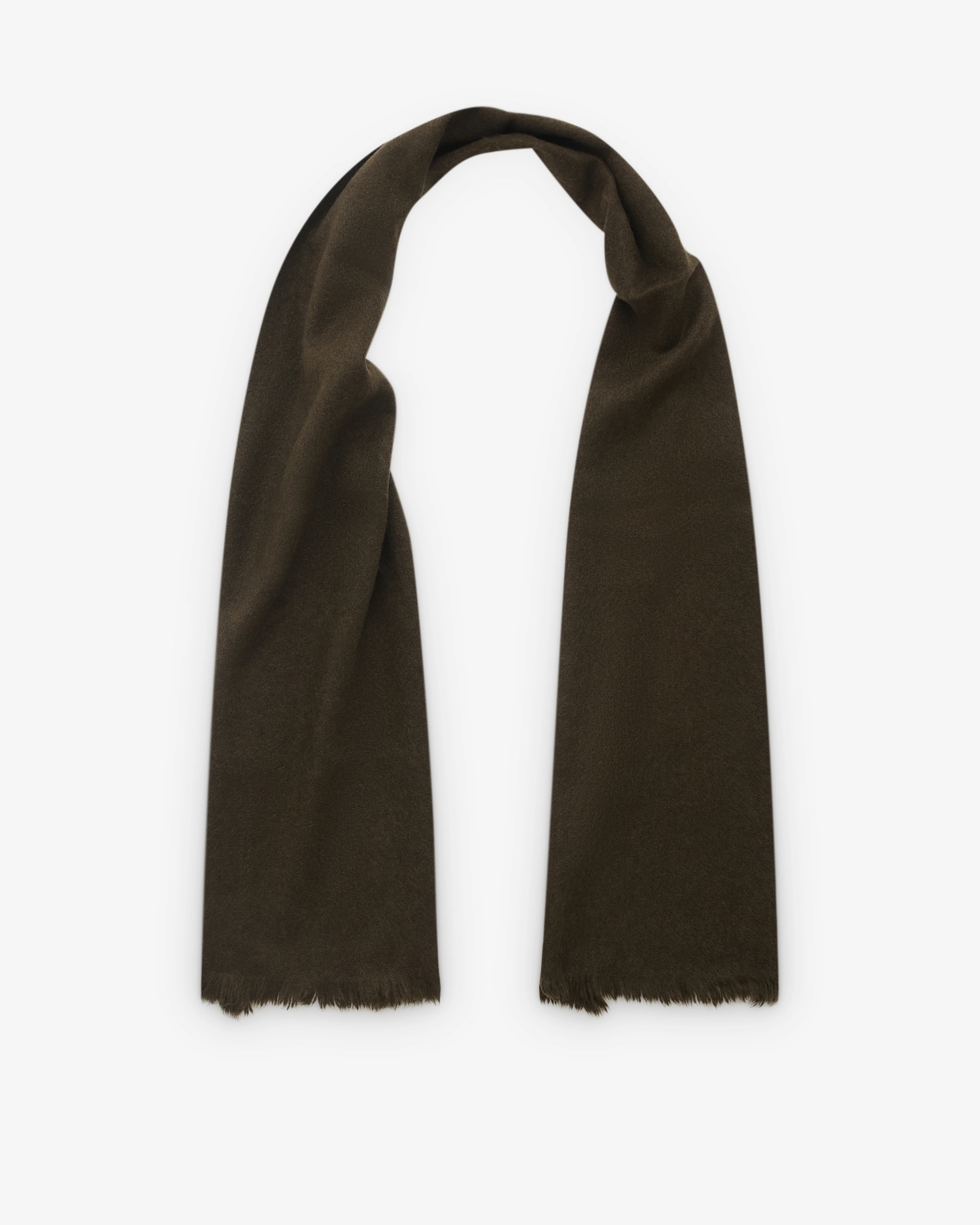Norlha - Nomad Net Boiled Skinny Scarf - (Deep Green)