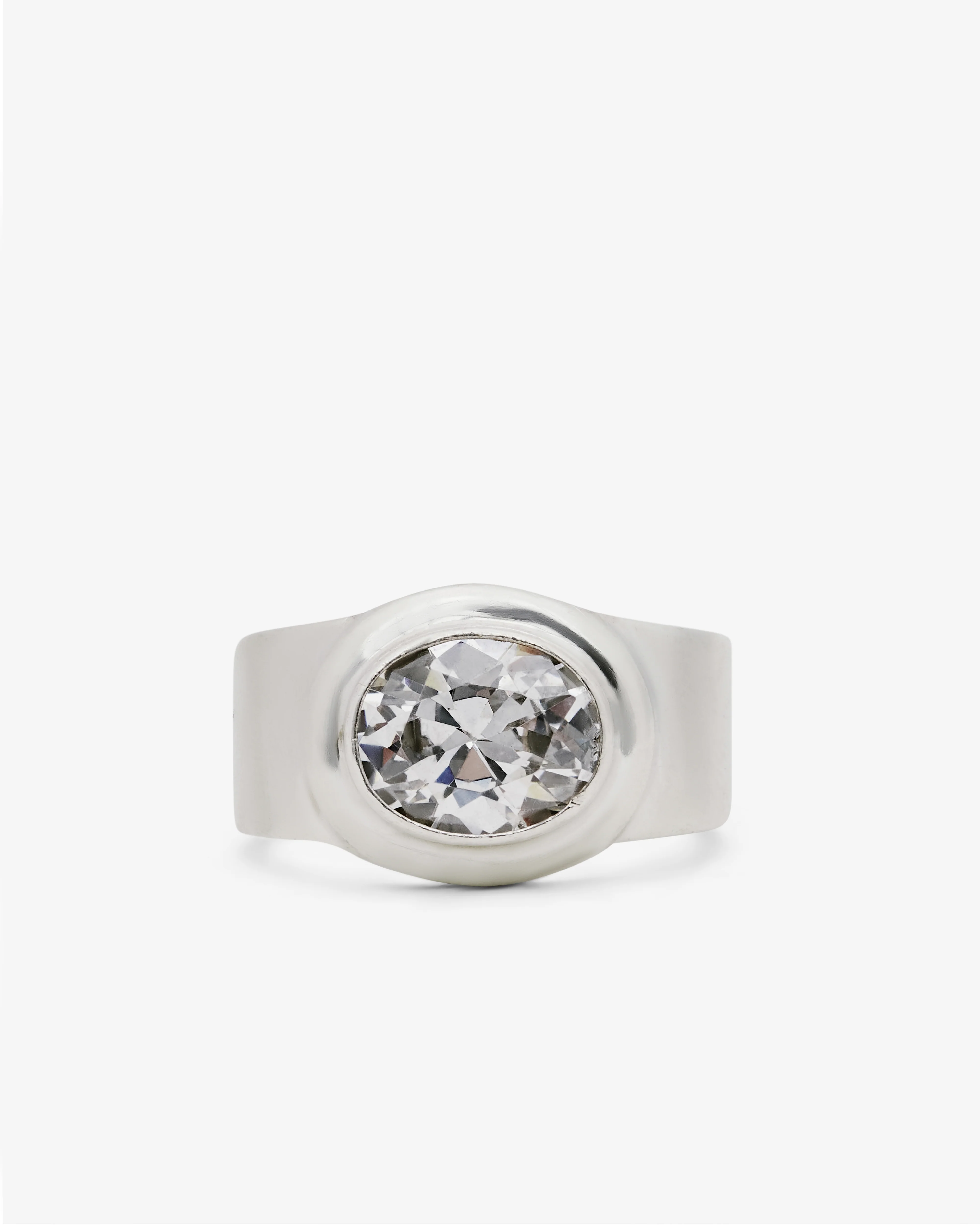 Old Jewelry - Women’s Cubic Zirconia Ring - (Silver)