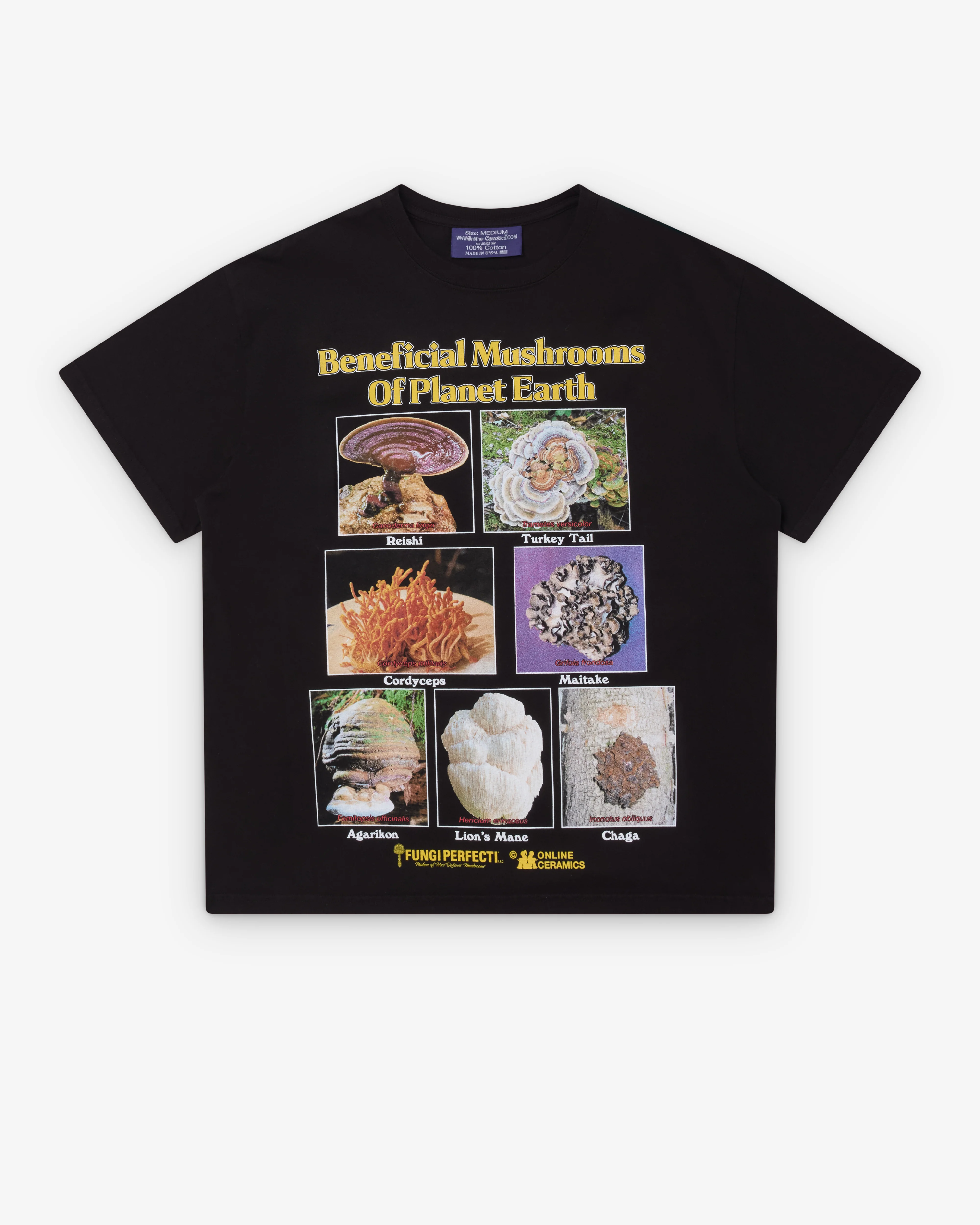 Online Ceramics - Men's Moshrooms Of The Planet T-Shirt - (Black)
