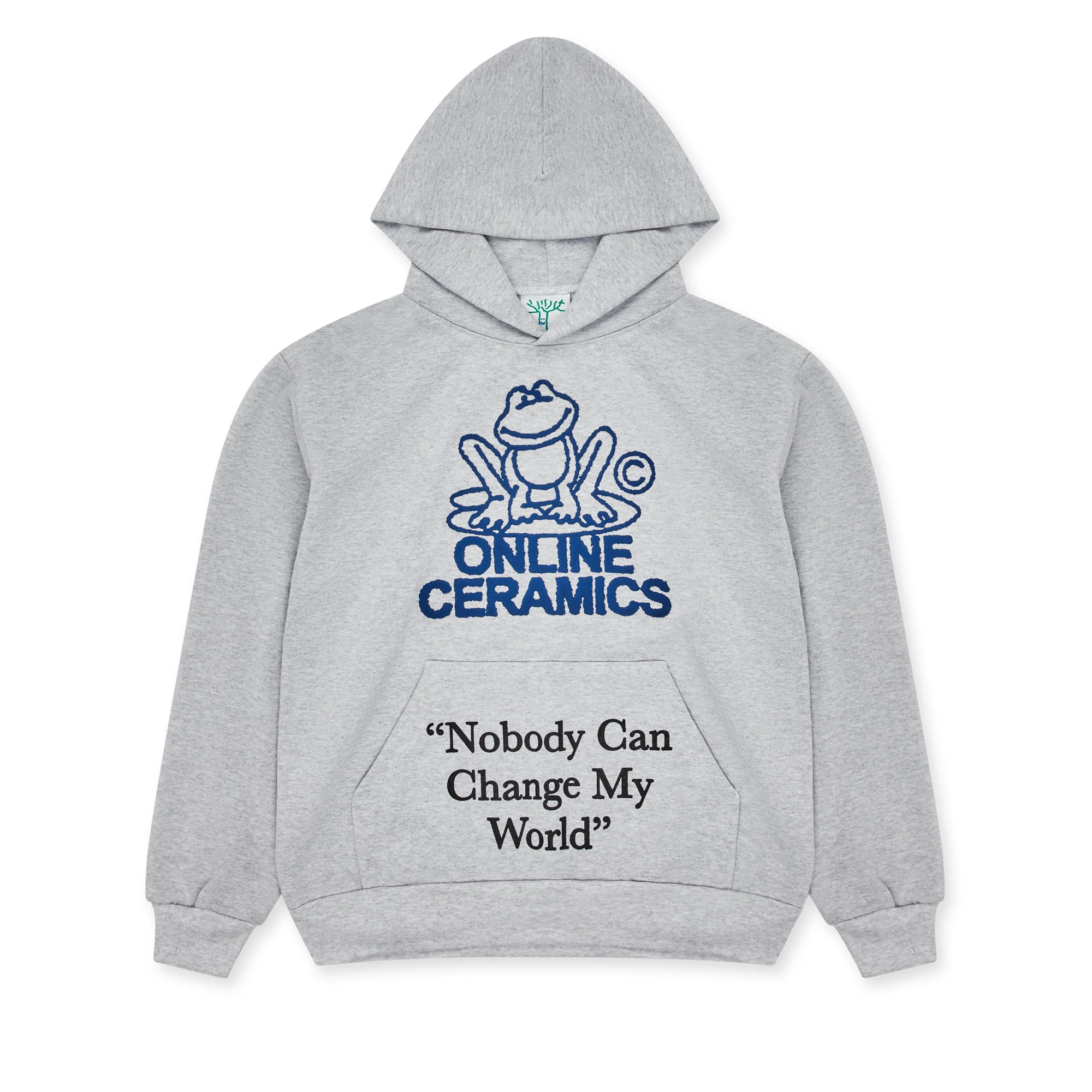 Online Ceramics - Nobody Can Change My World Hoodie - (Ash)