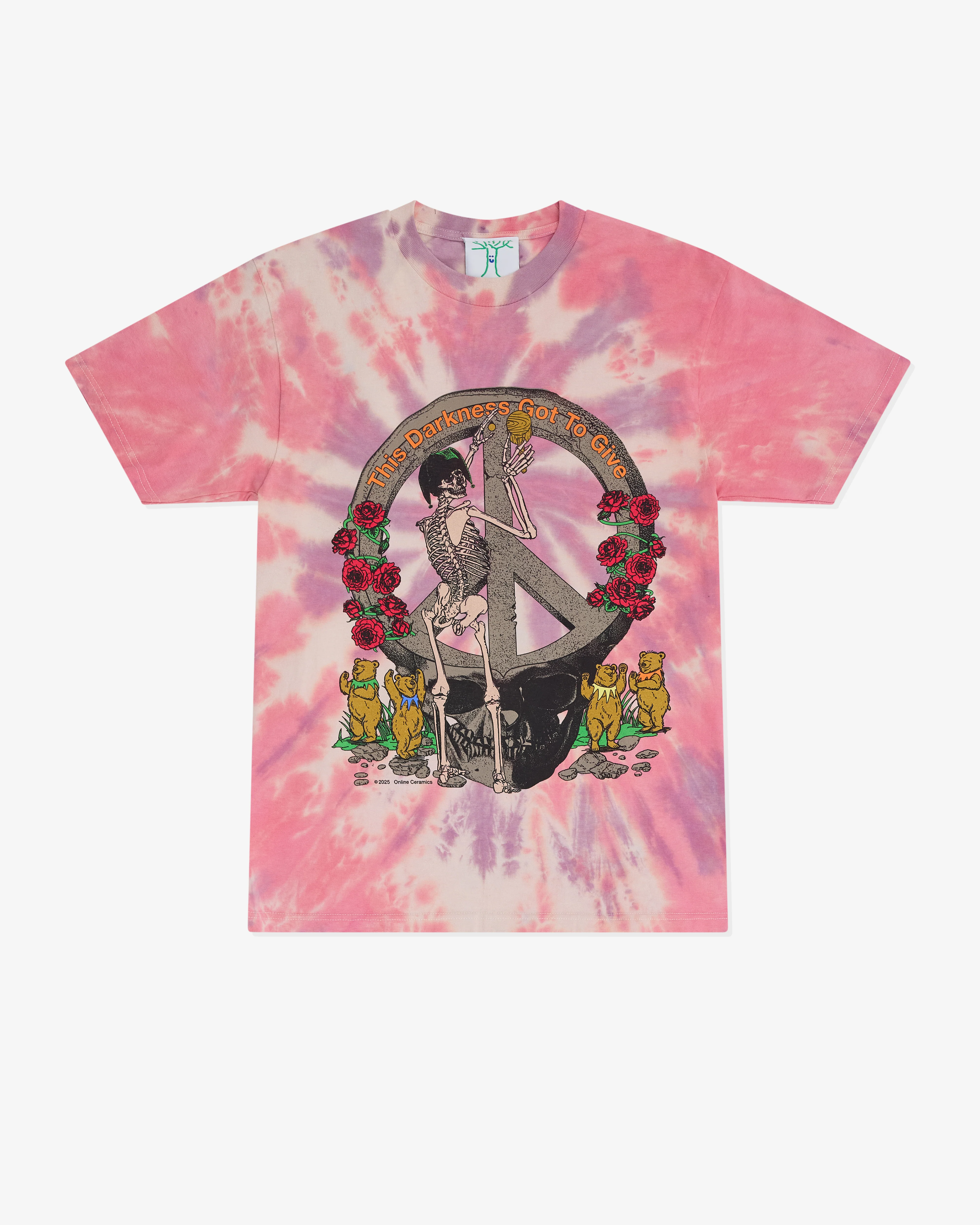 Online Ceramics - Men’s This Darkness Got To Give T-Shirt - (Tie-Dye)