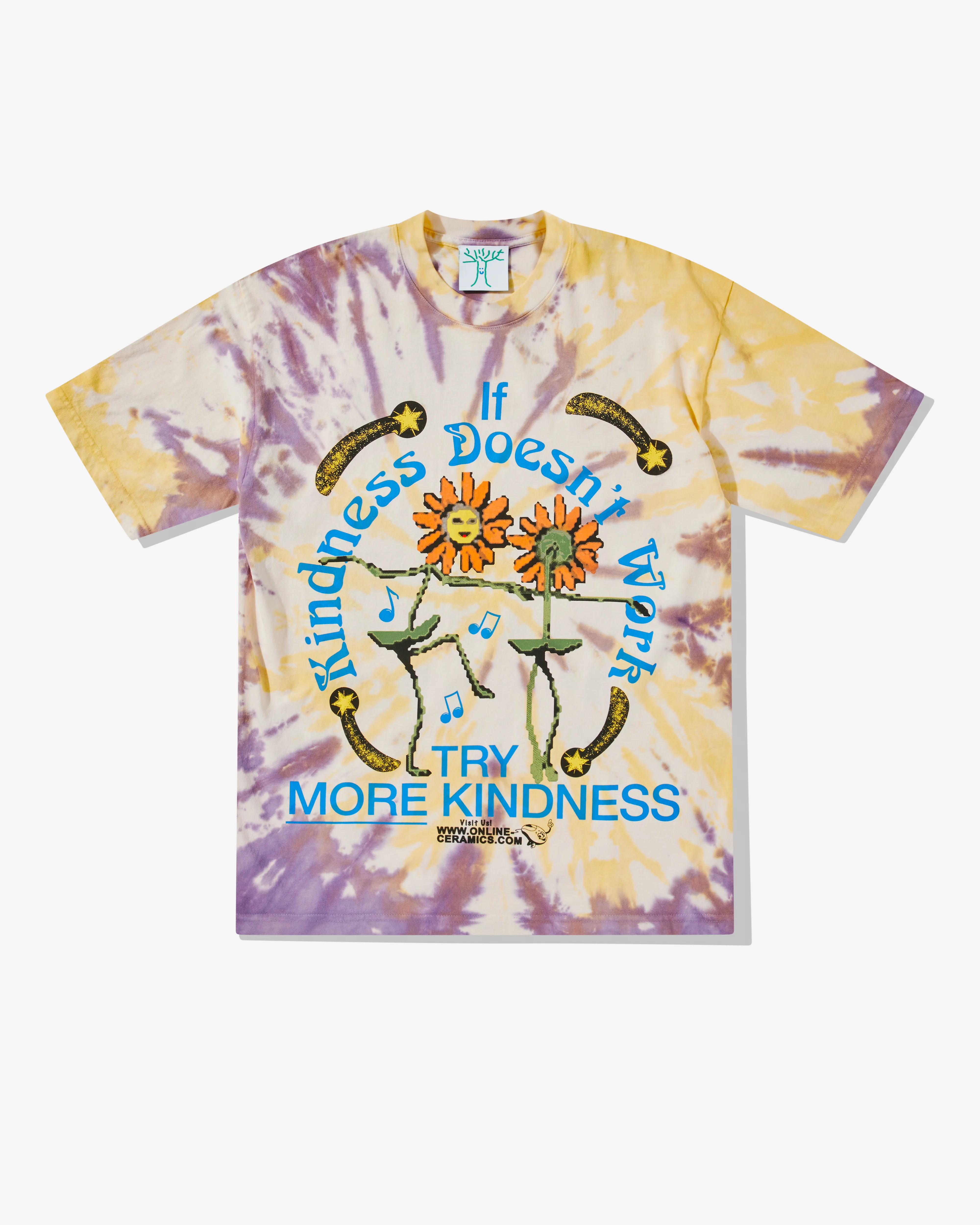Online Ceramics - Men’s Try More Kindness T-Shirt - (Hand Dye)