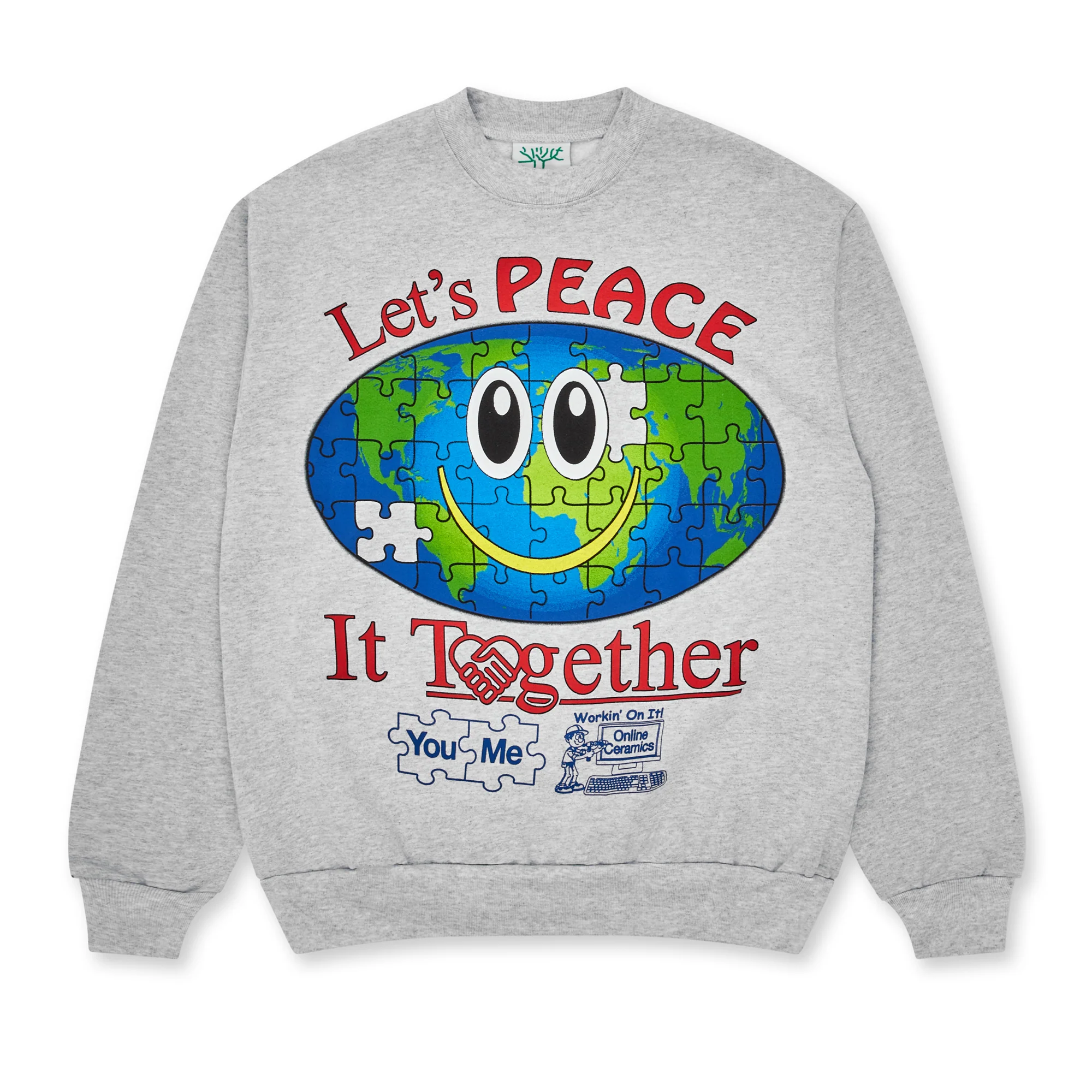 Online Ceramics - Workin’ On It Crewneck Sweatshirt - (Ash)