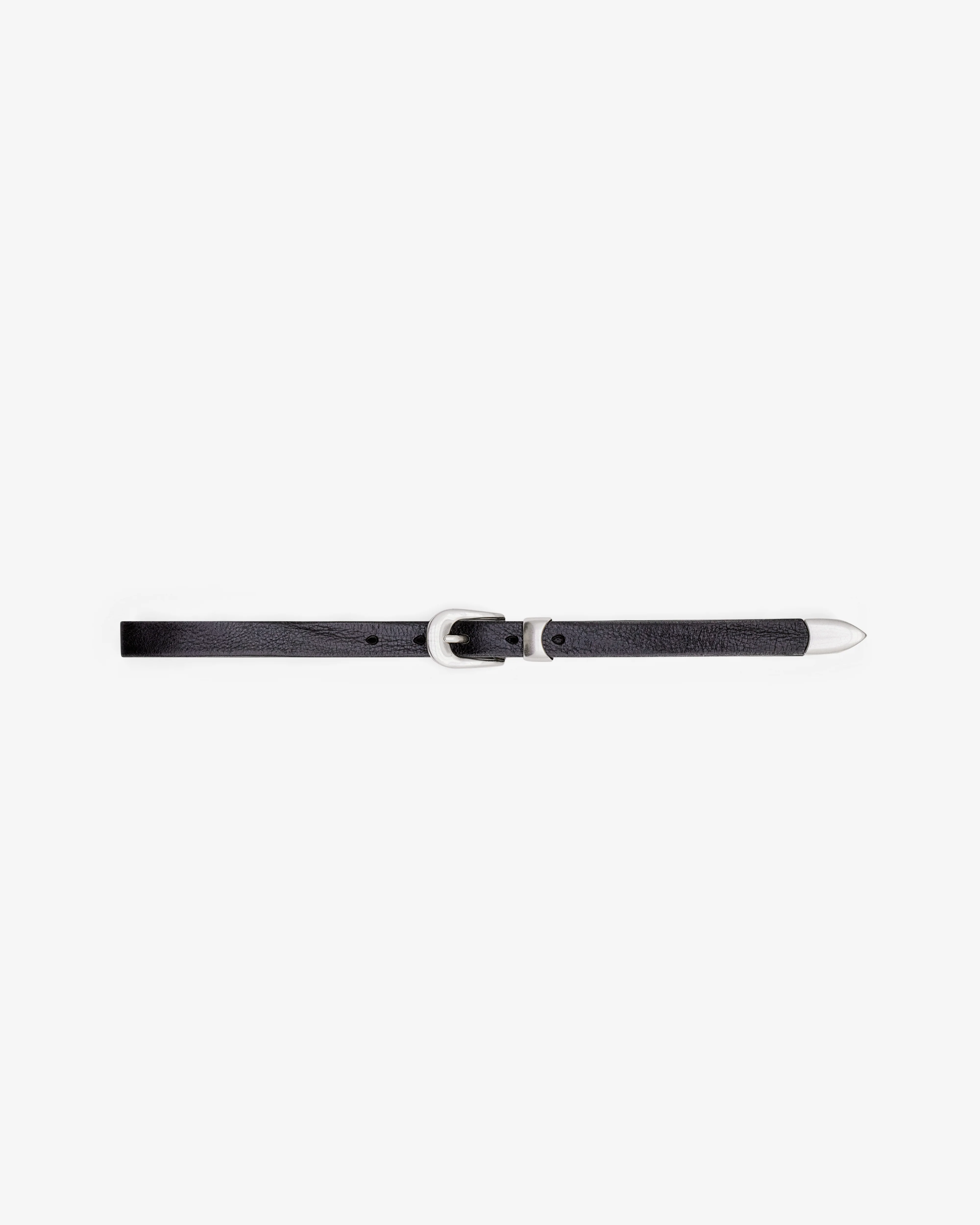 Our Legacy - 2cm Belt - (Black Leather)