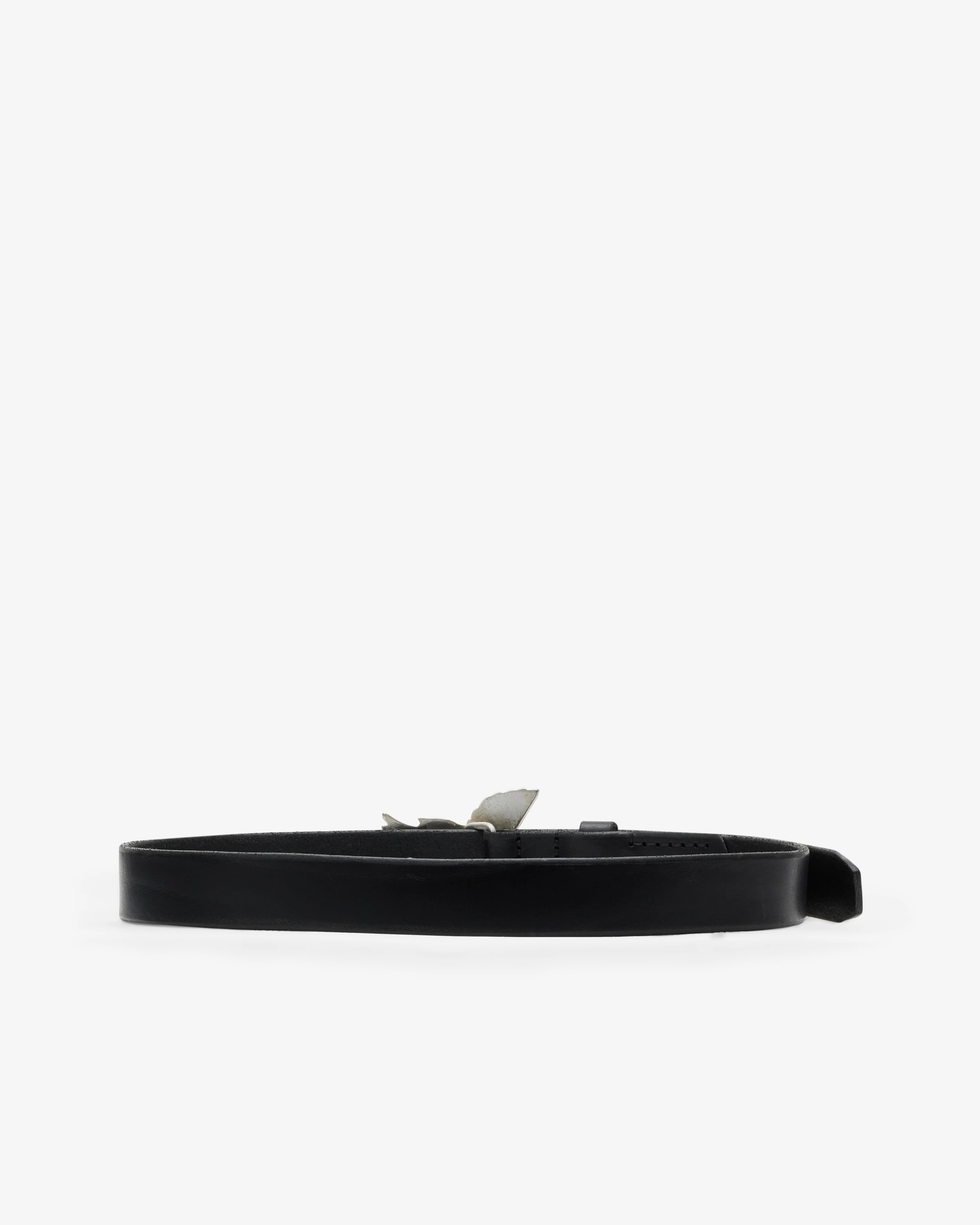 Our Legacy - Men's Dove Belt - (Oily Black Leather) - Image 2