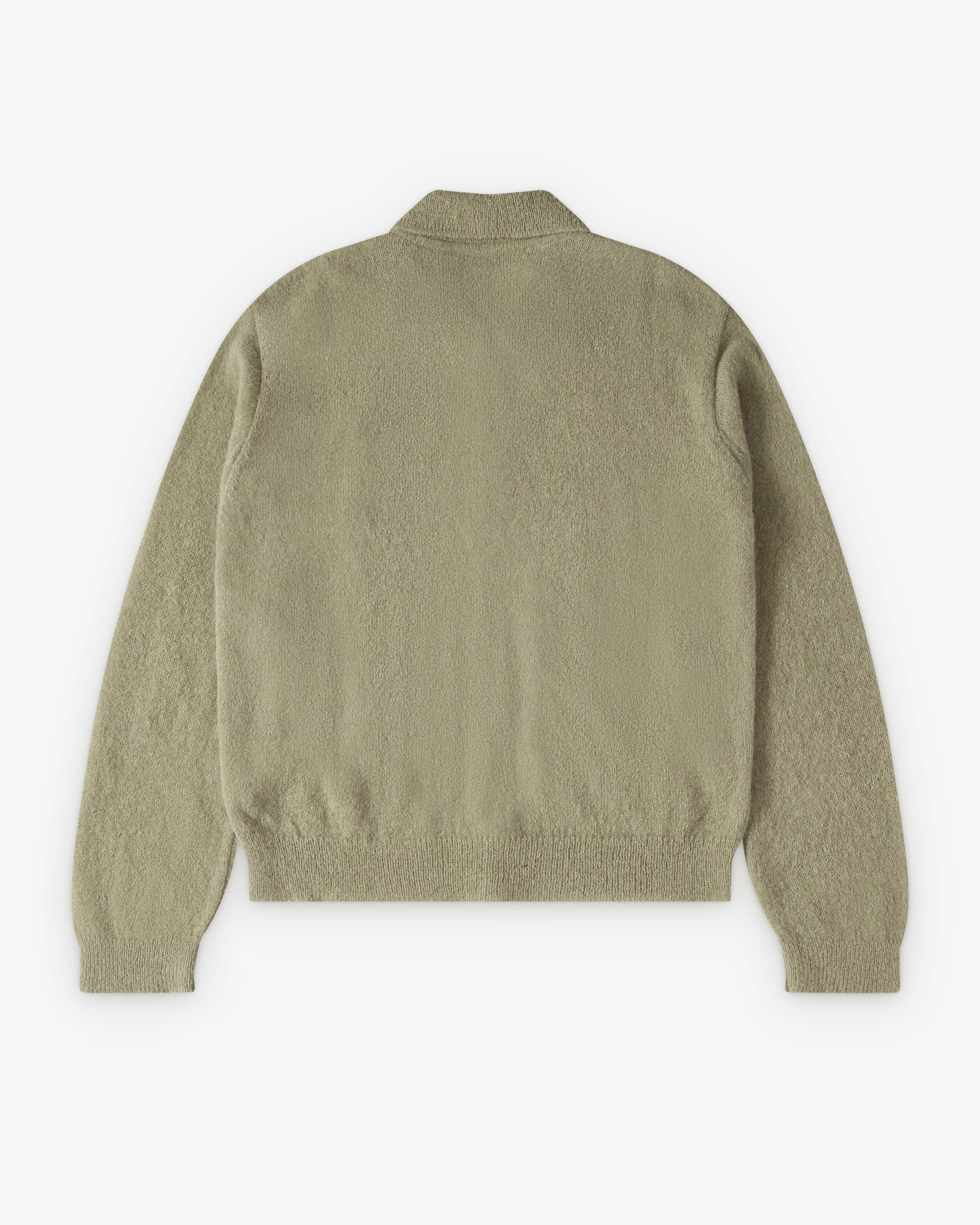 Our Legacy - Men's Evening Polo - (Soft Sage Fuzzy Alpaca) - Image 2