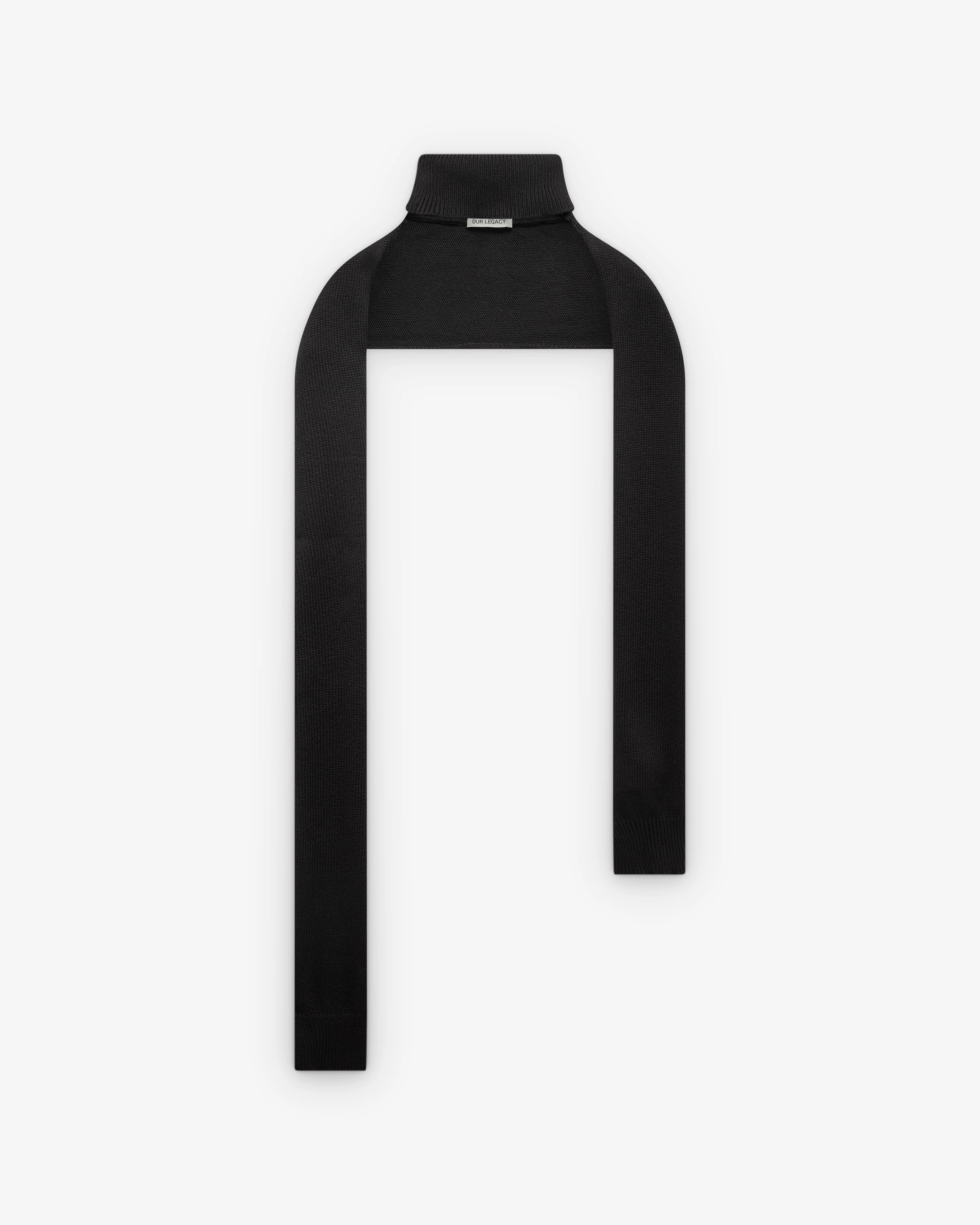 Our Legacy - Men's Mock Scarf - (Black Cloud Cotton)