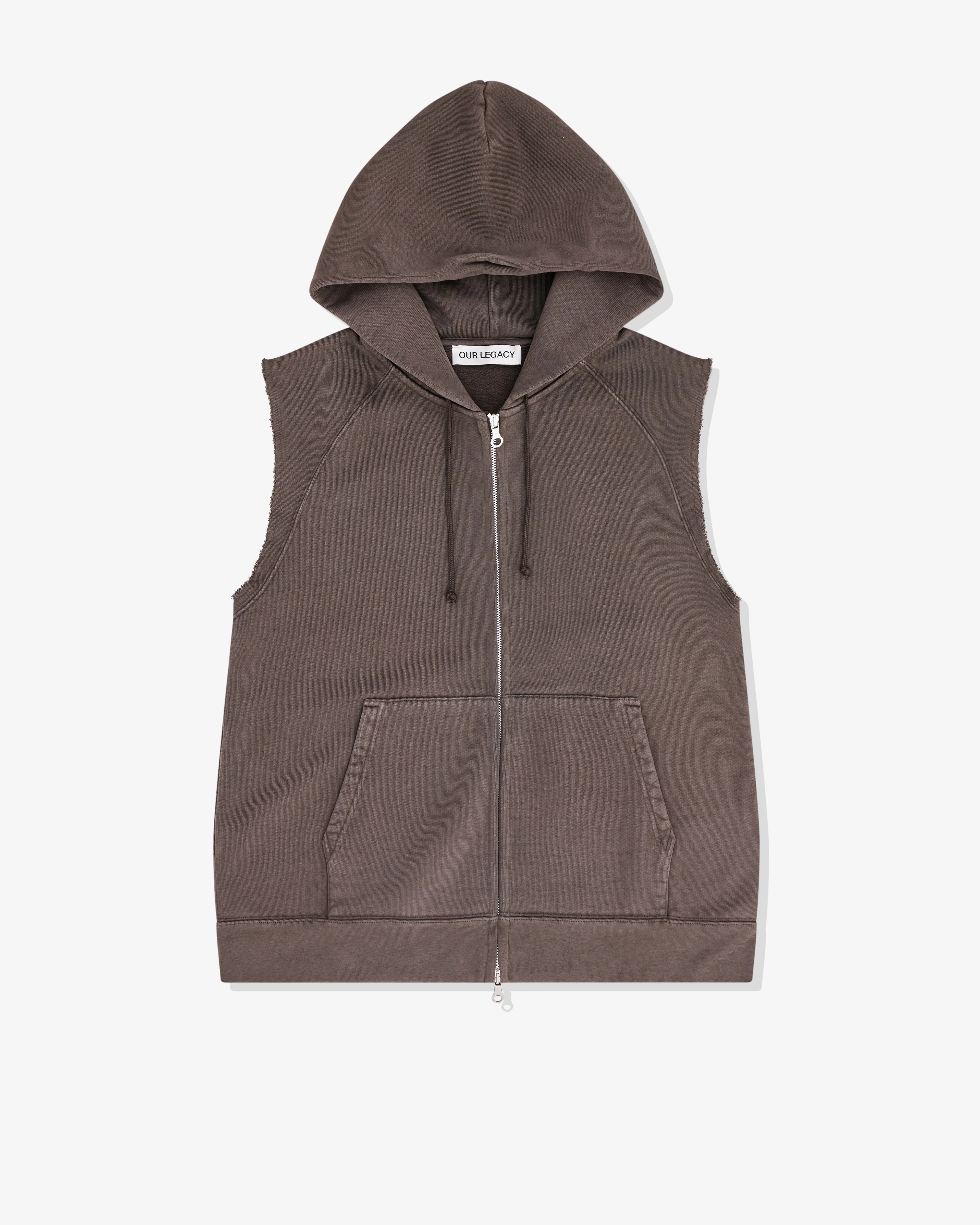 Our Legacy - Men’s Motor Hood Vest - (French Sun Fade Hefty Fleece)