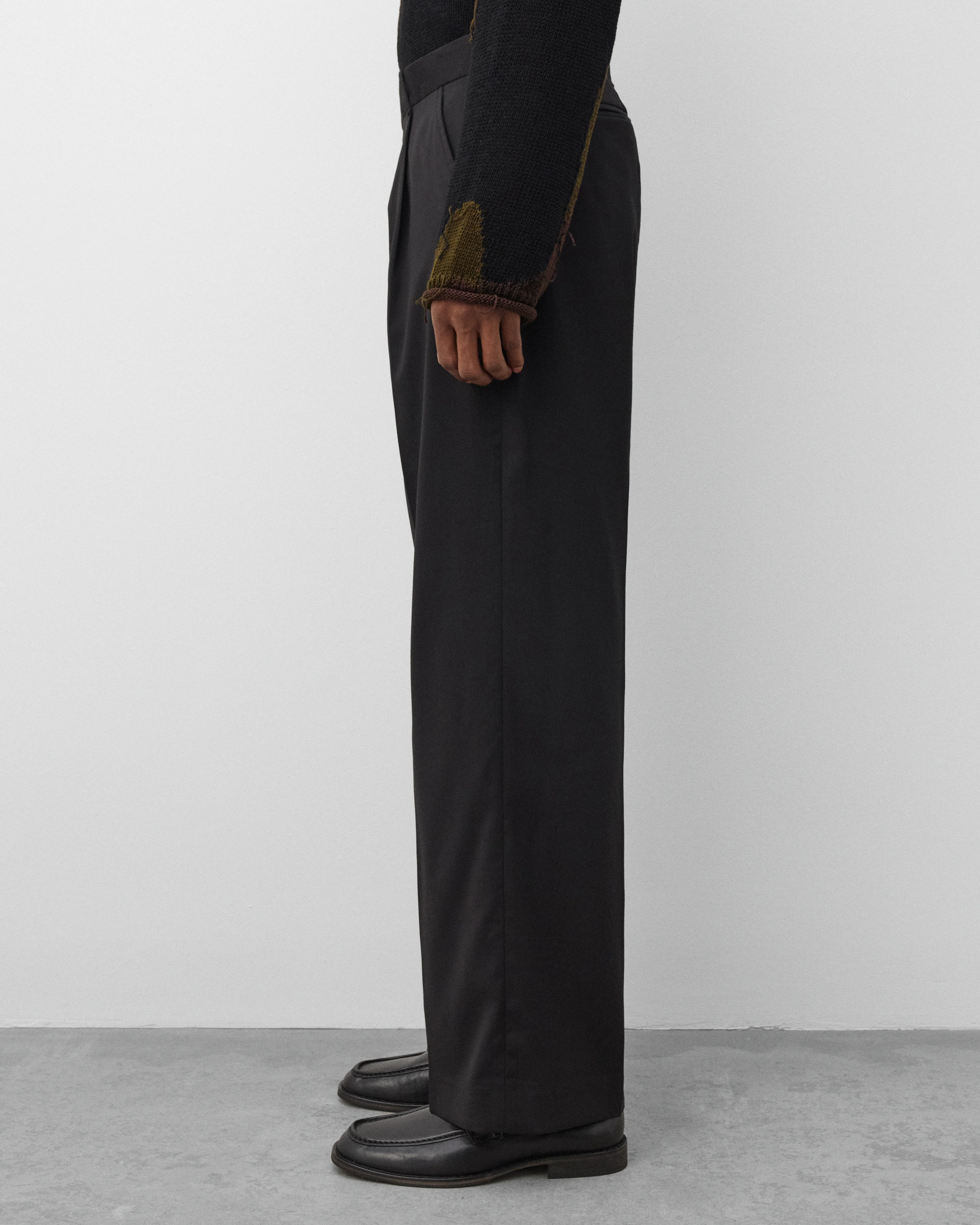 Our Legacy - Men's Slack Trouser - (Black Wool) - Image 4