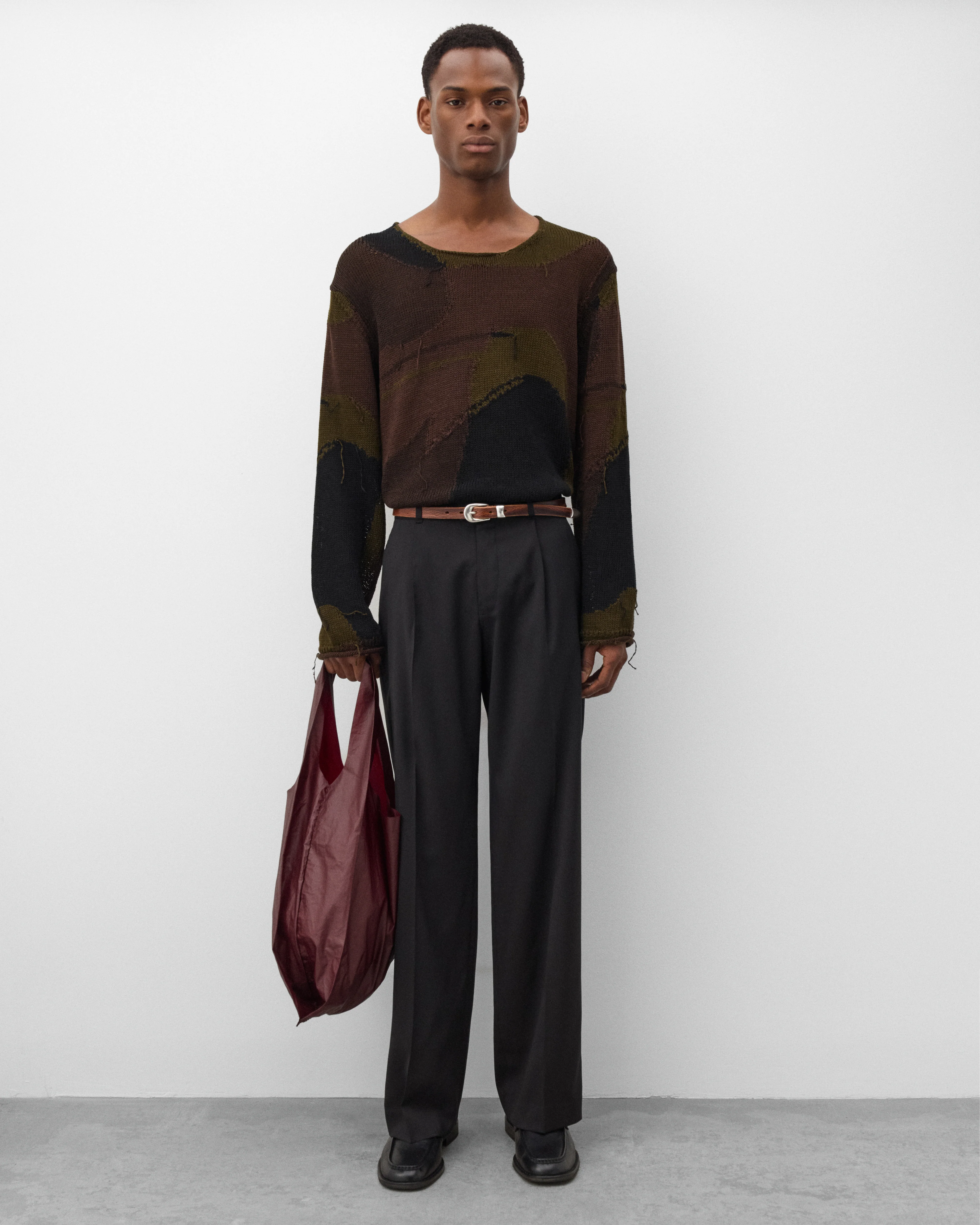 Our Legacy - Men's Slack Trouser - (Black Wool) - Image 6