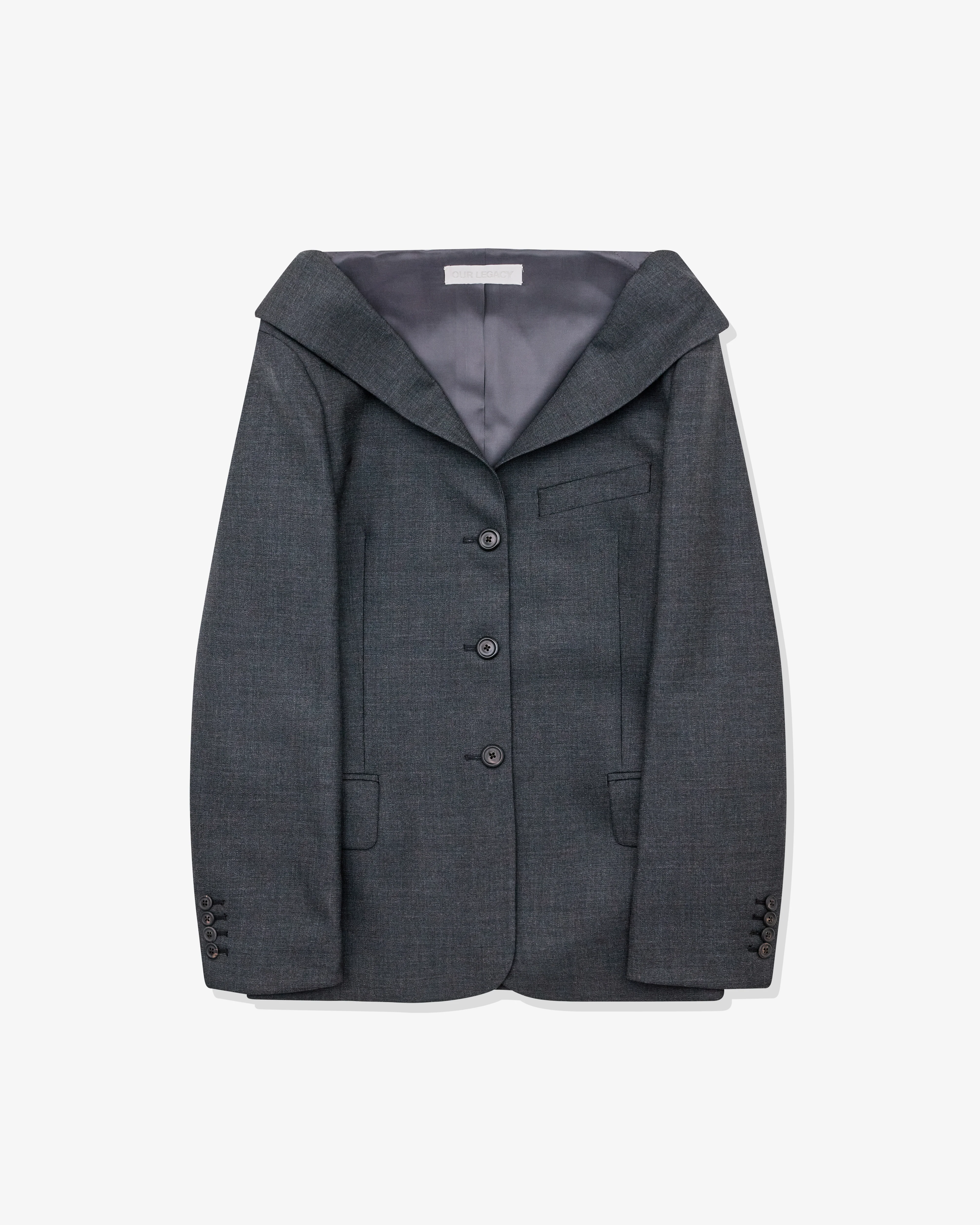 Our Legacy - Women’s Kaonashi Blazer - (Premium Charcoal Office Wool)