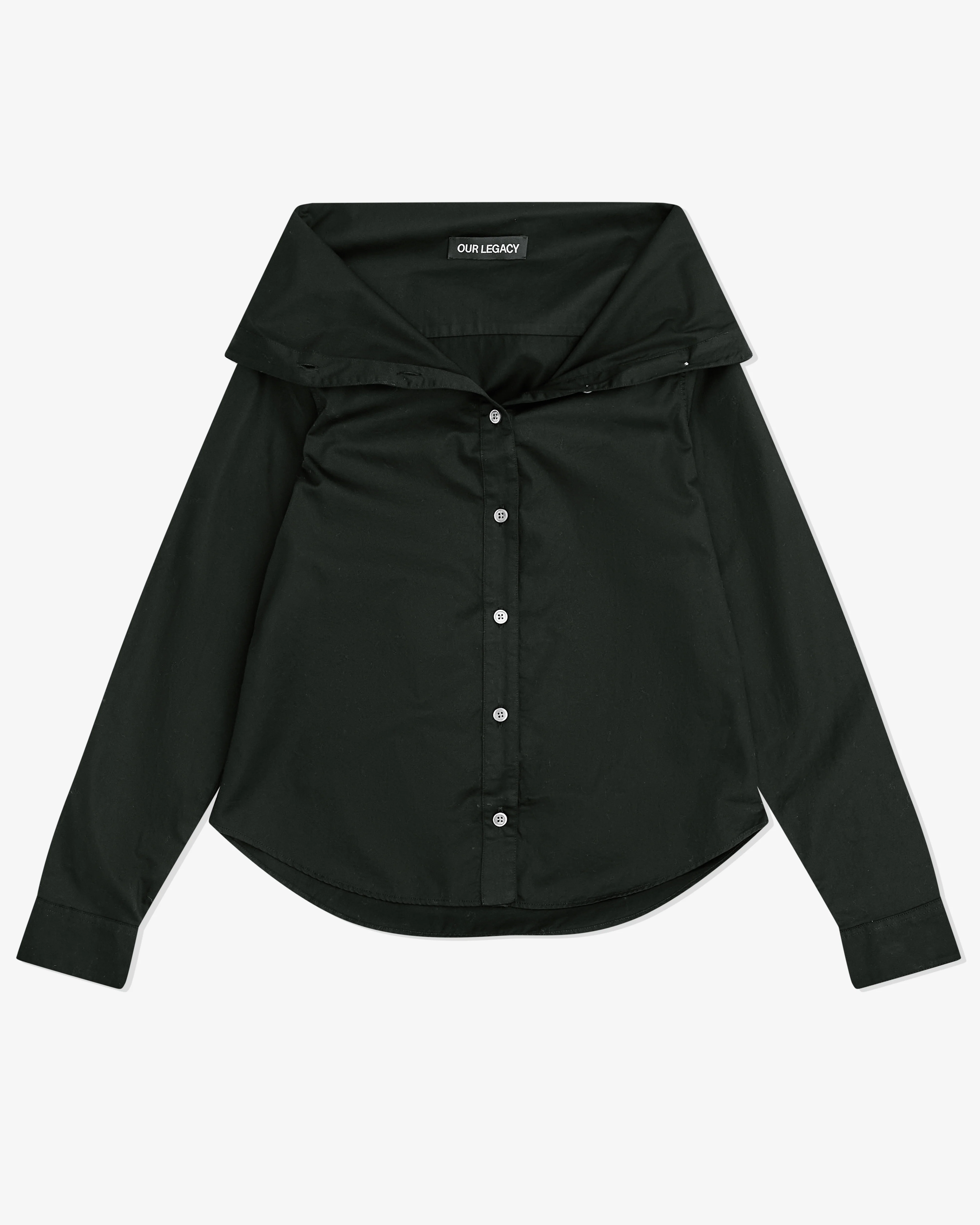 Our Legacy - Women’s Kaonashi Shirt - (Black Satin)