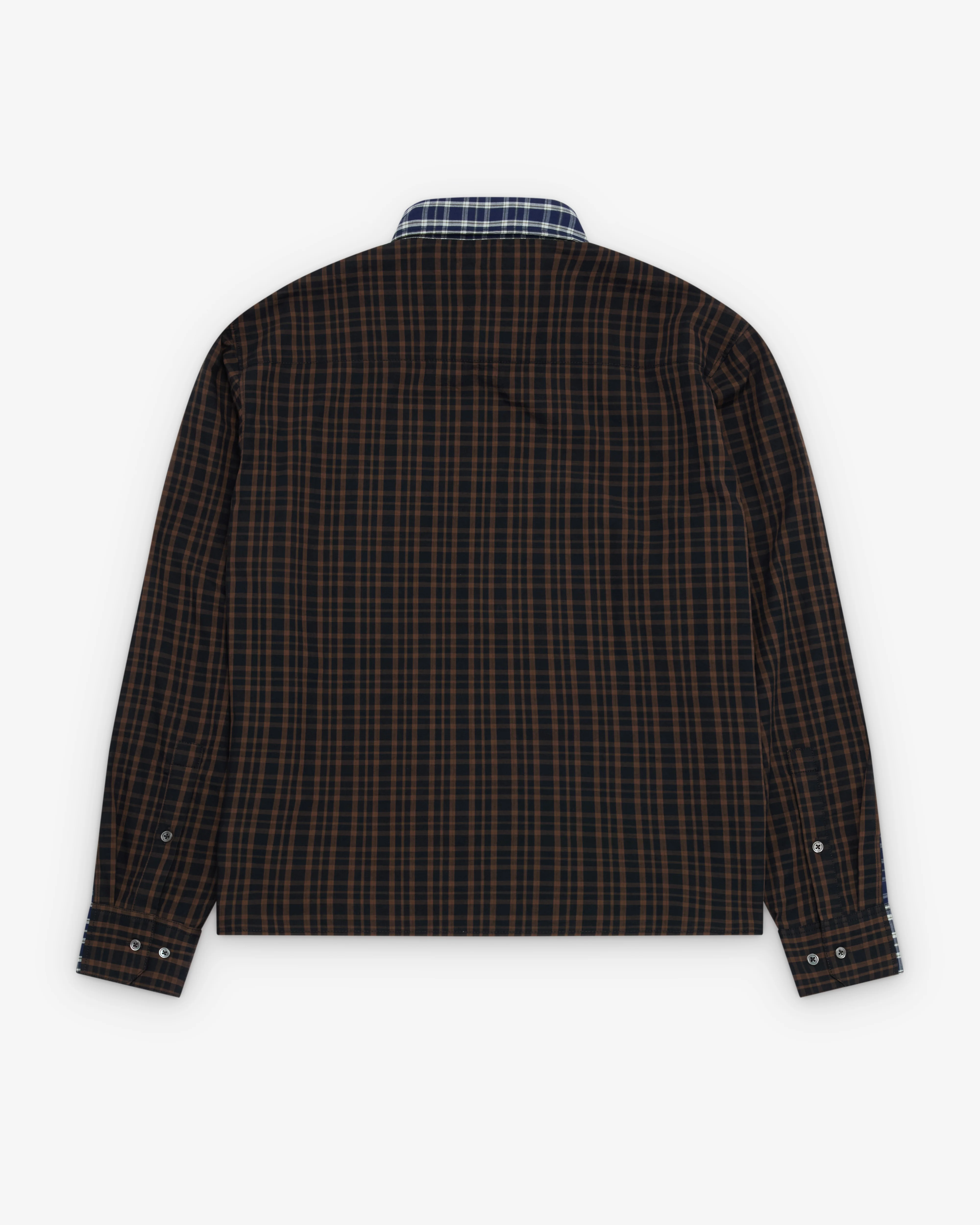 Rassvet - Men's Split Manager Shirt - (Blue/Brown) - Image 2