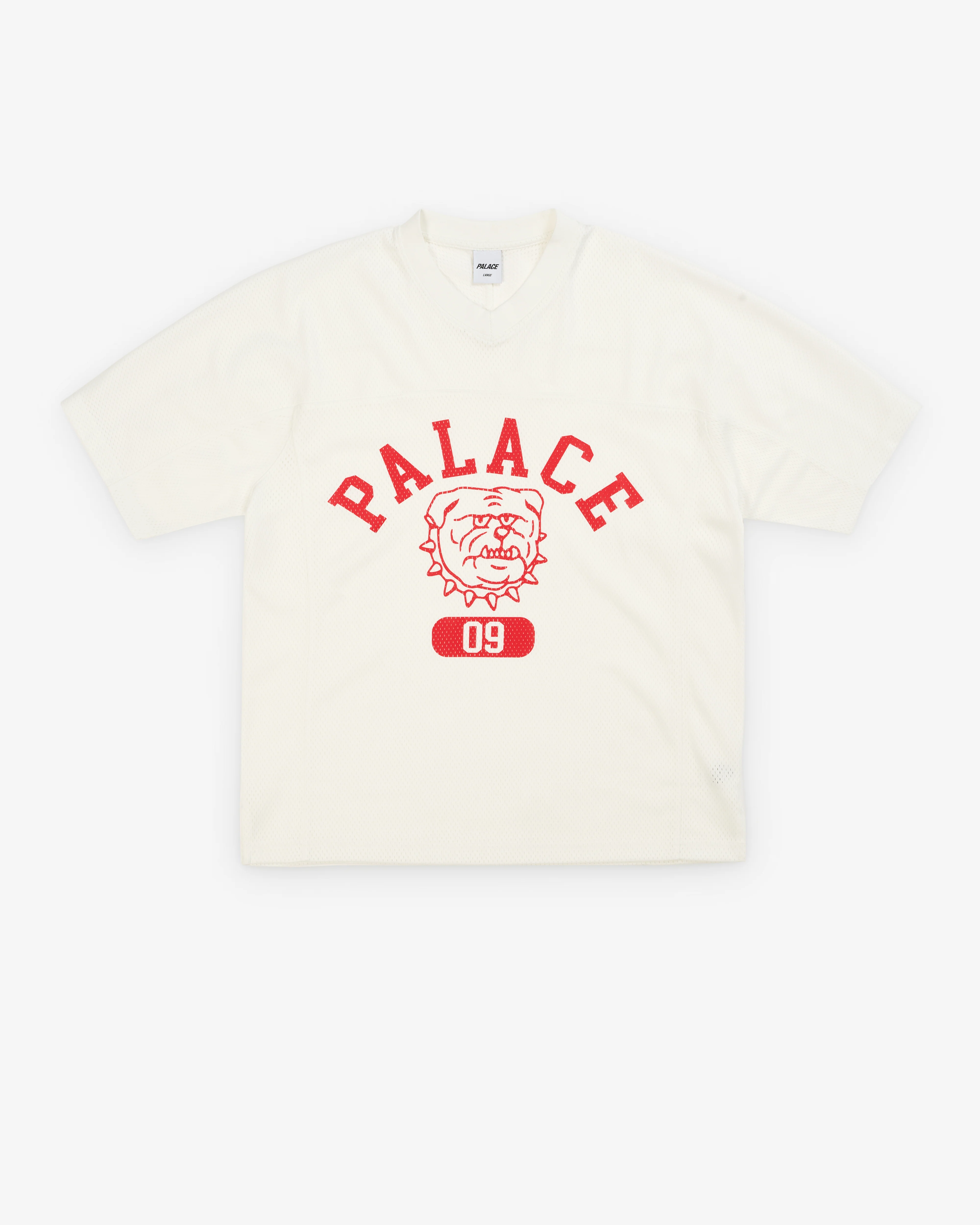 Palace - Men's Bulldog Mesh Jersey - (White)