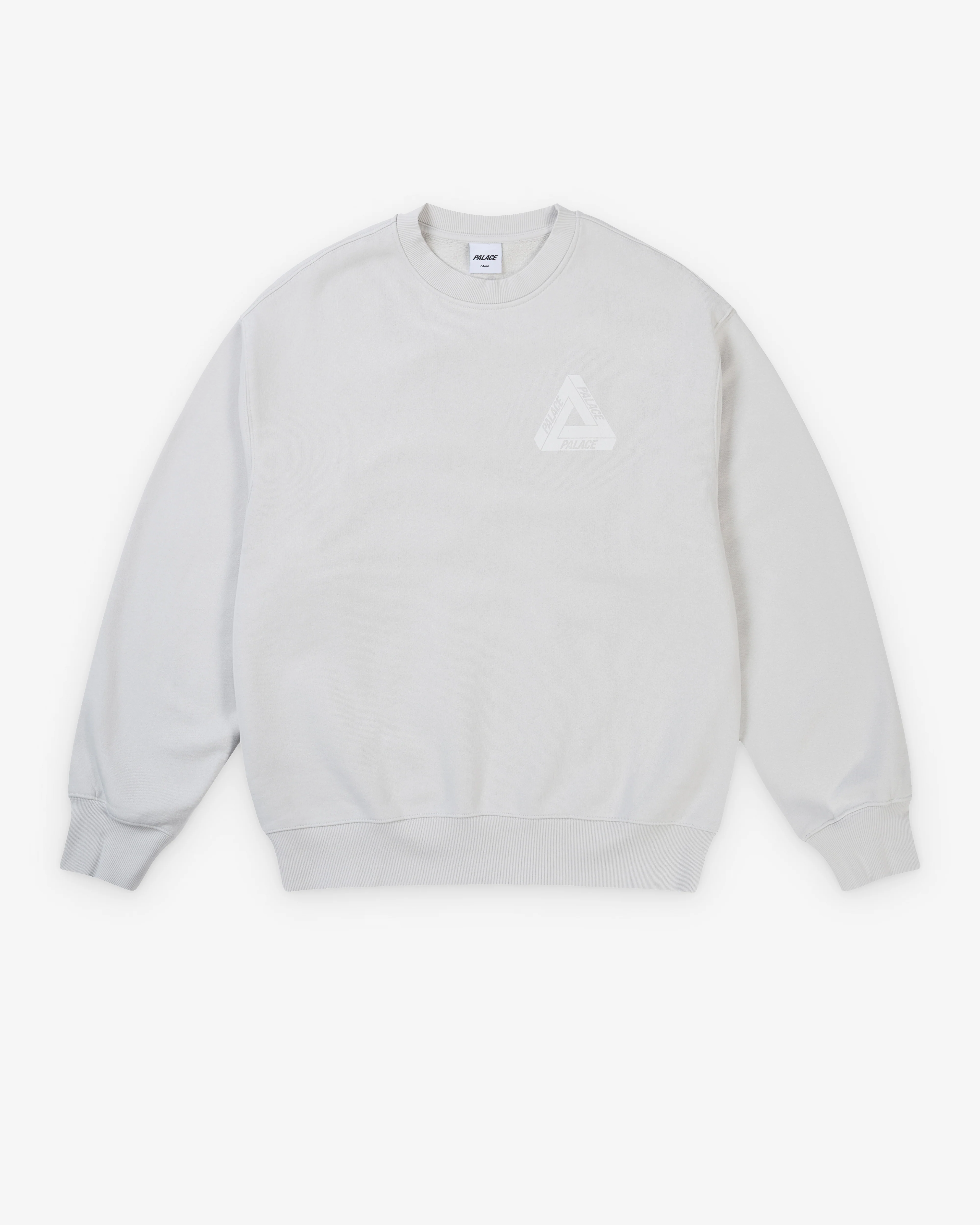 Palace - Men's Pigment Tri Crew - (Concrete) - Image 2