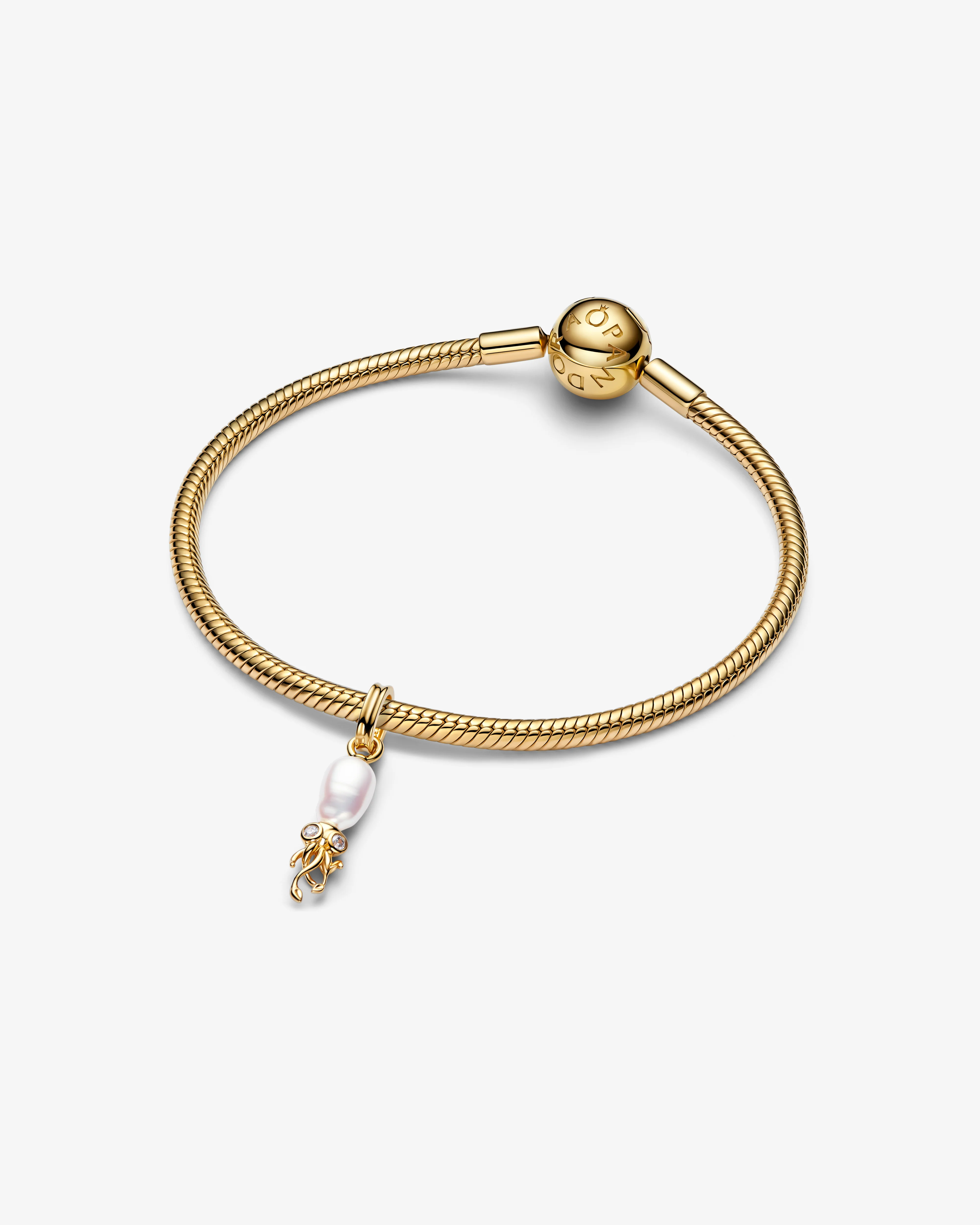 Pandora - Squid Pendant - (Pearl/Gold) - Image 3