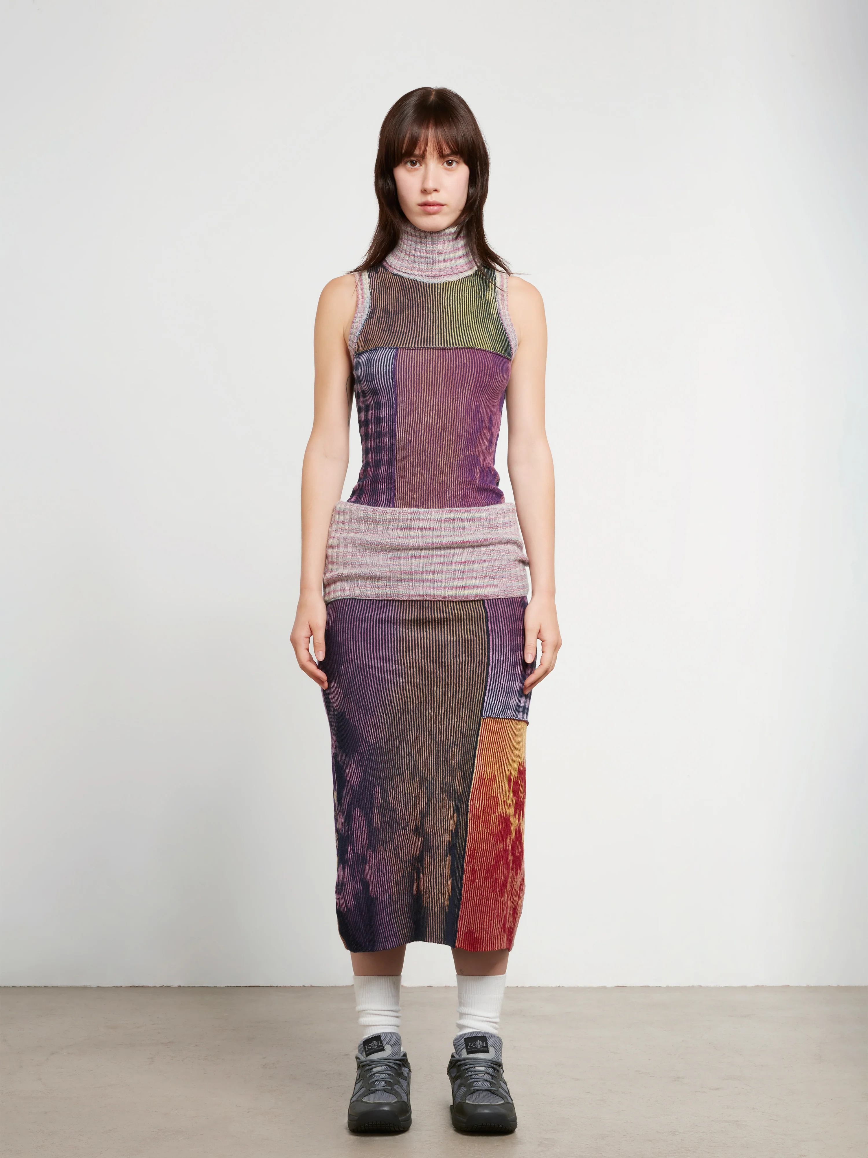 Paolina Russo - Women’s DSM Exclusive Gradient Illusion Knit Maxi Skirt - (Petrol) - Image 2