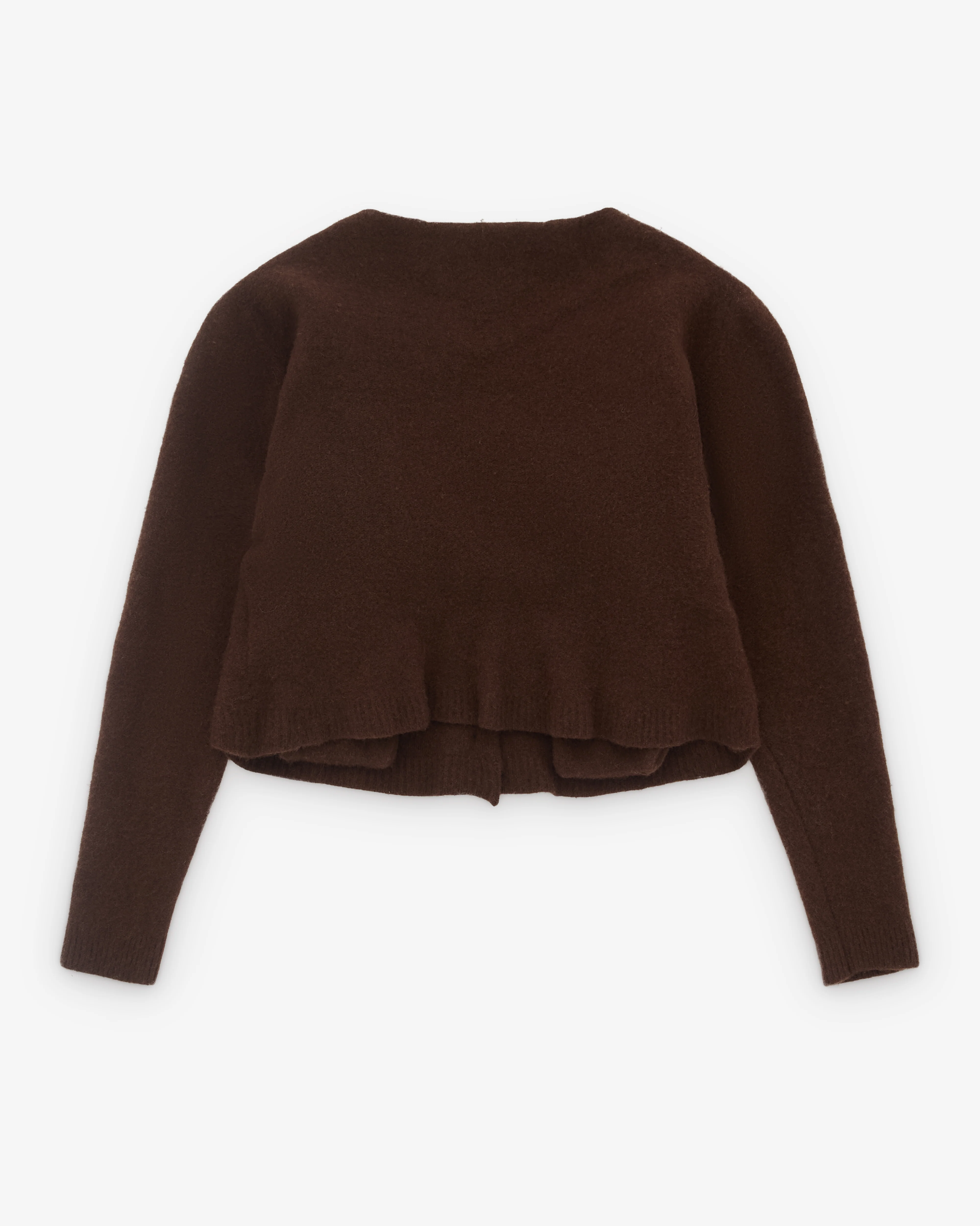 Pillings - Women’s Cropped Cardigan - (Brown) - Image 2
