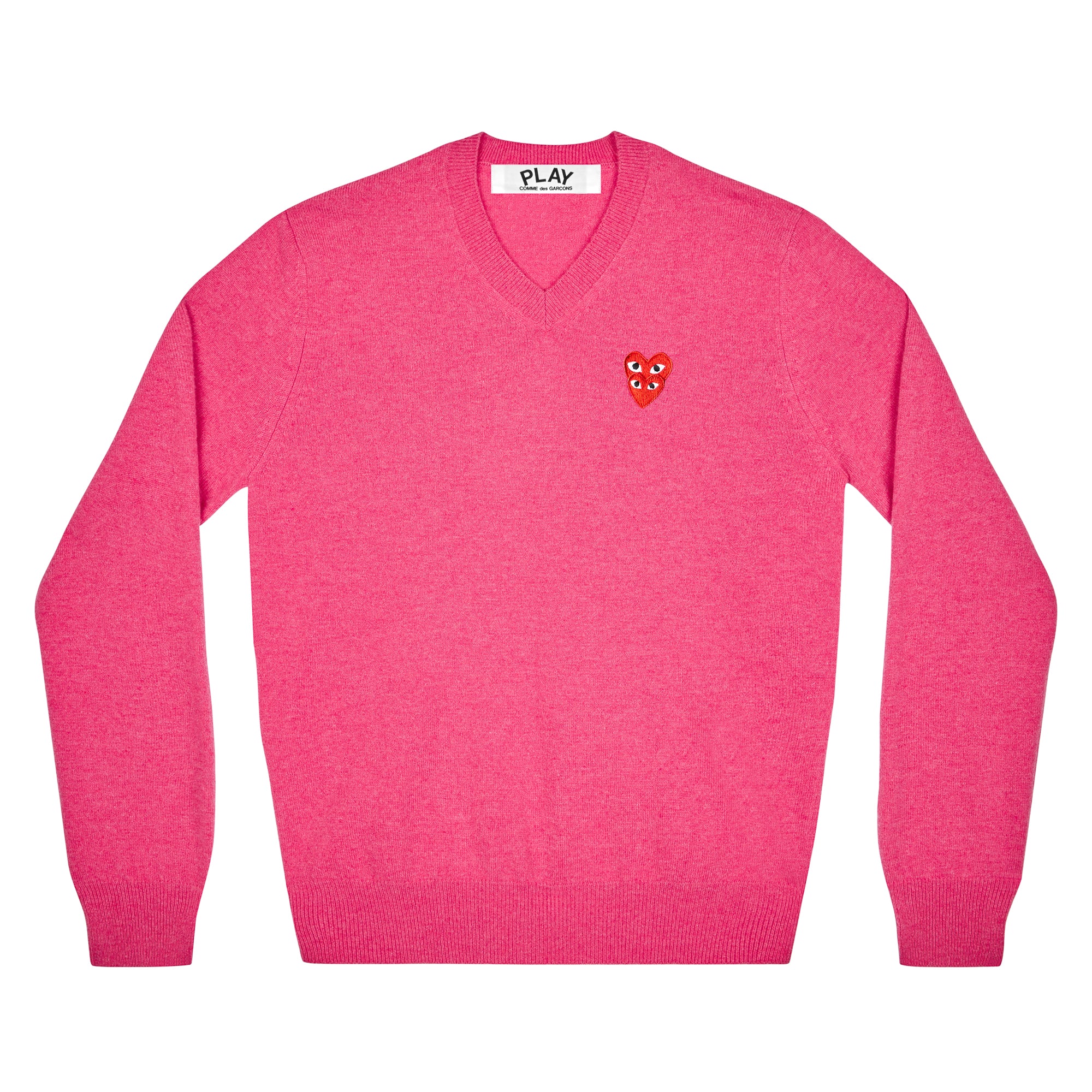 Play - Double Eye V Neck Sweater - (Pink)