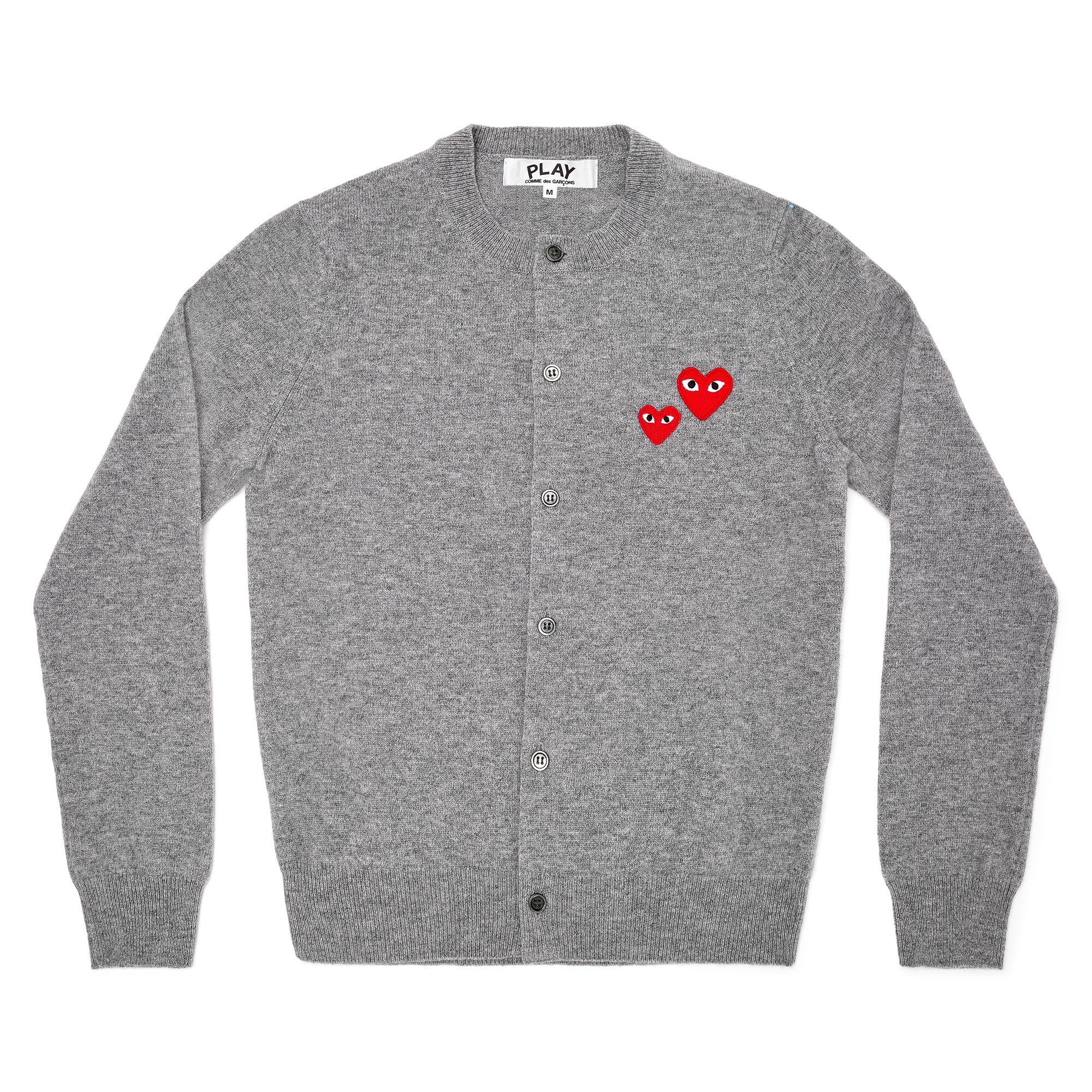 Play - Women’s Double Heart Cardigan - (Grey)