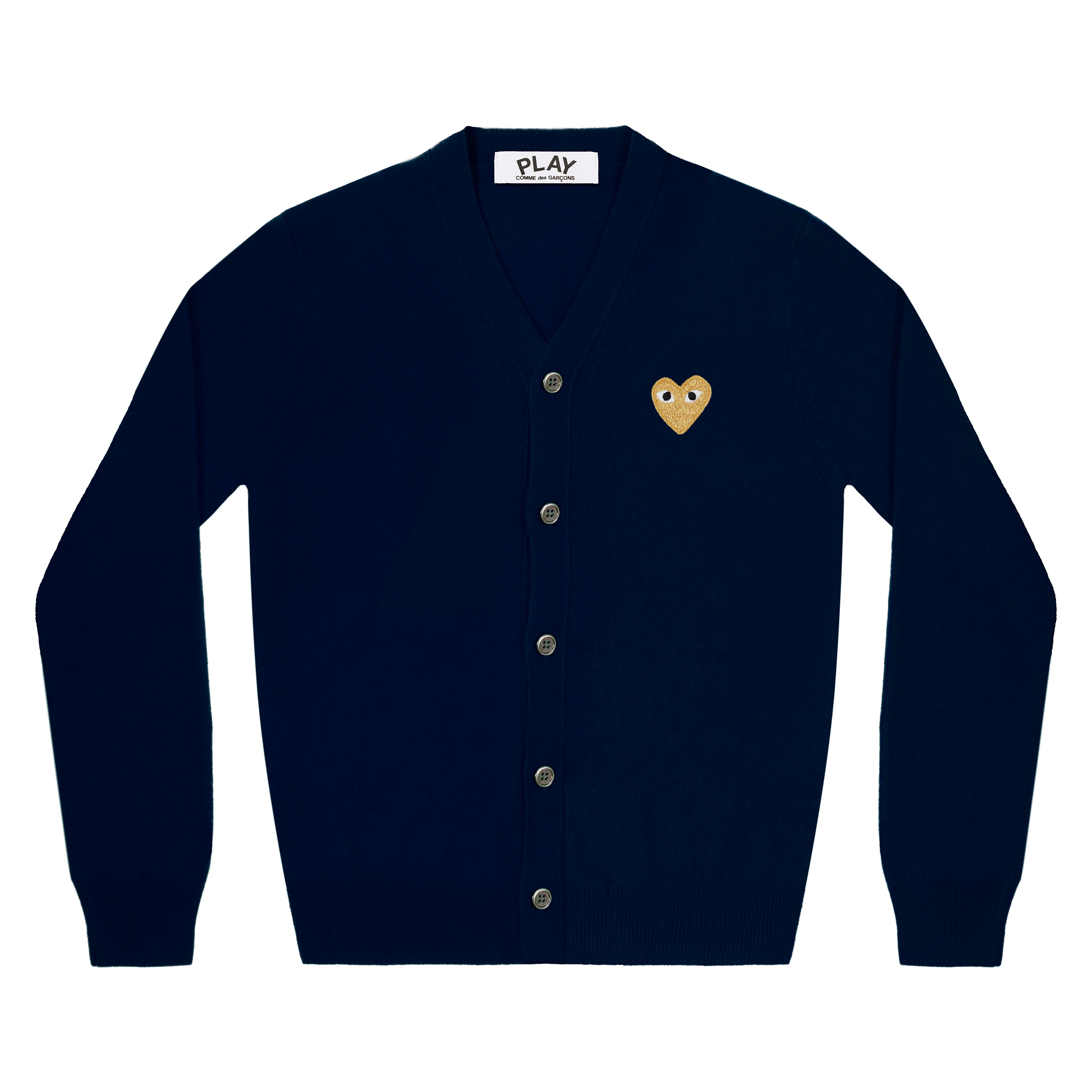 Play - Gold Heart Men’s Cardigan - (Navy)