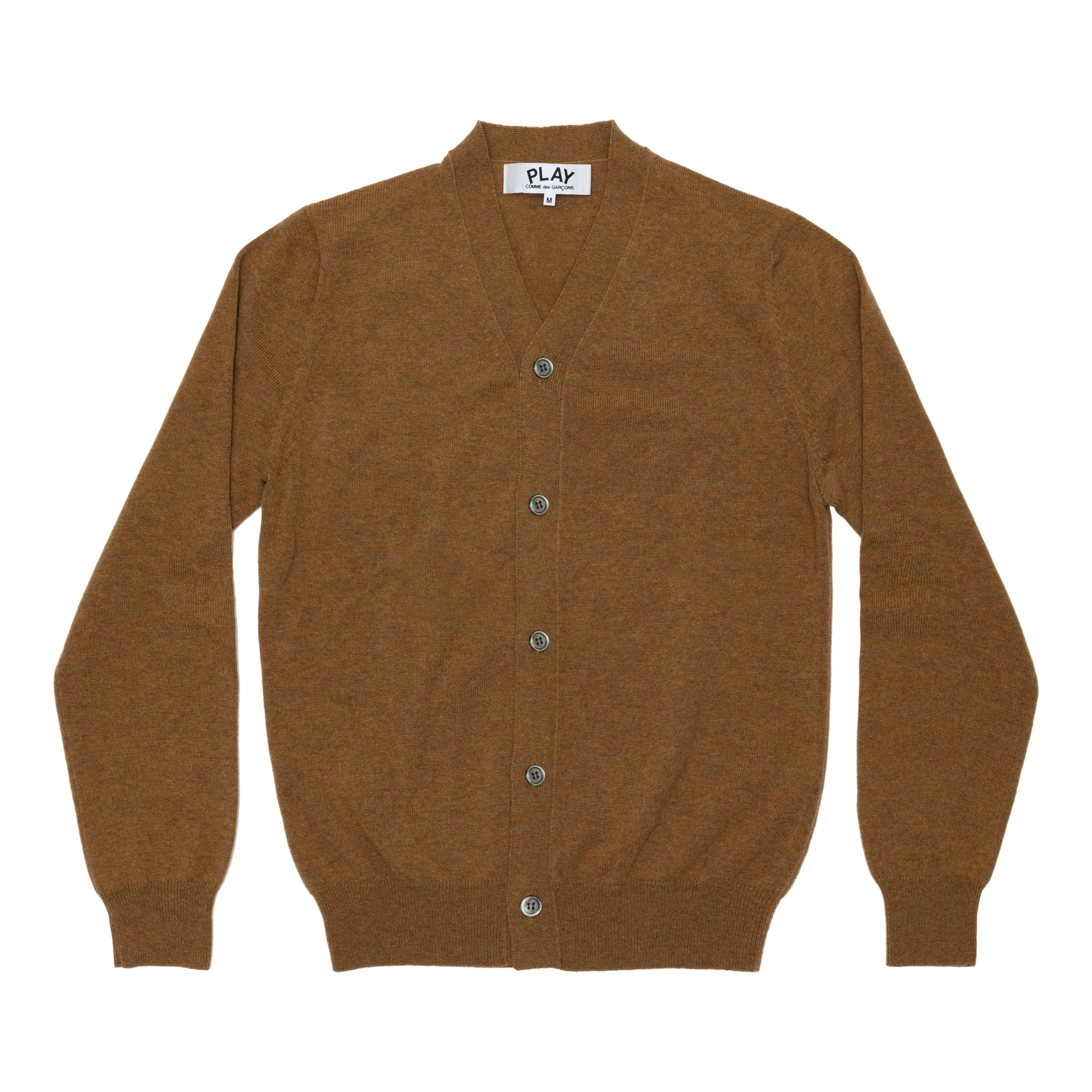 Play - Men’s Lambswool V Neck Cardigan - (Brown)