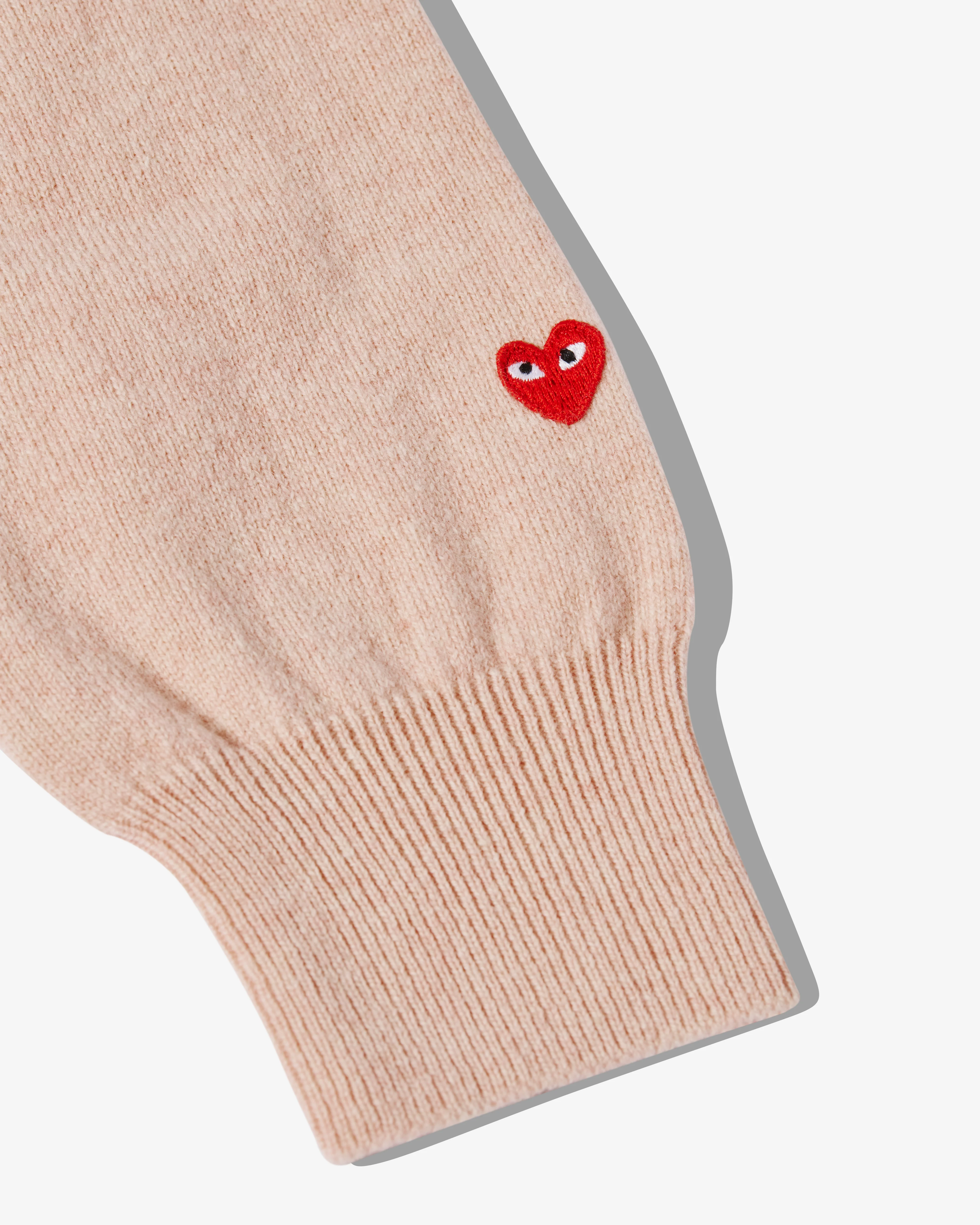 Play - Men’s Lambswool V Neck Sweater - (Pink) - Image 2