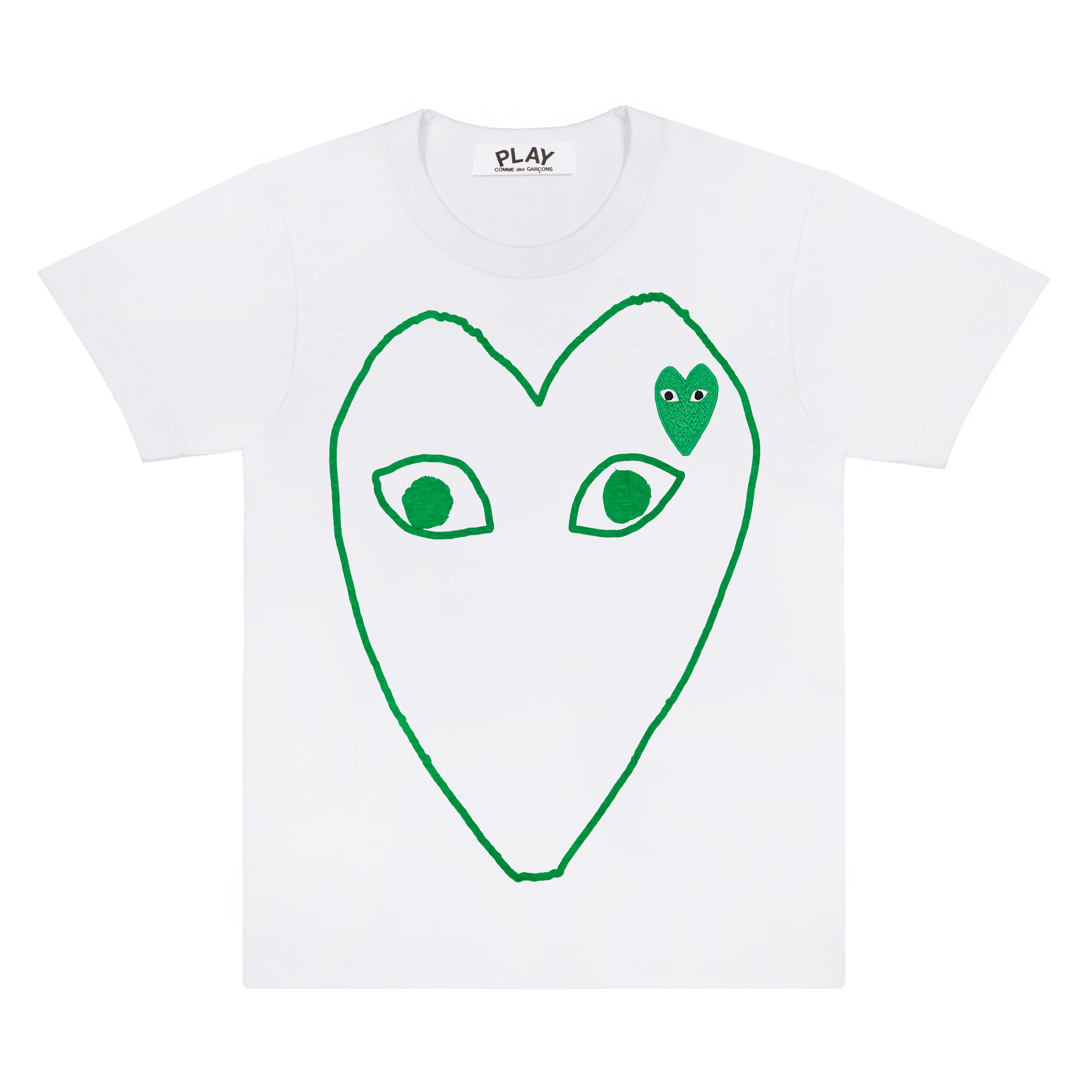 Play - Big Green Heart T-Shirt - (White)