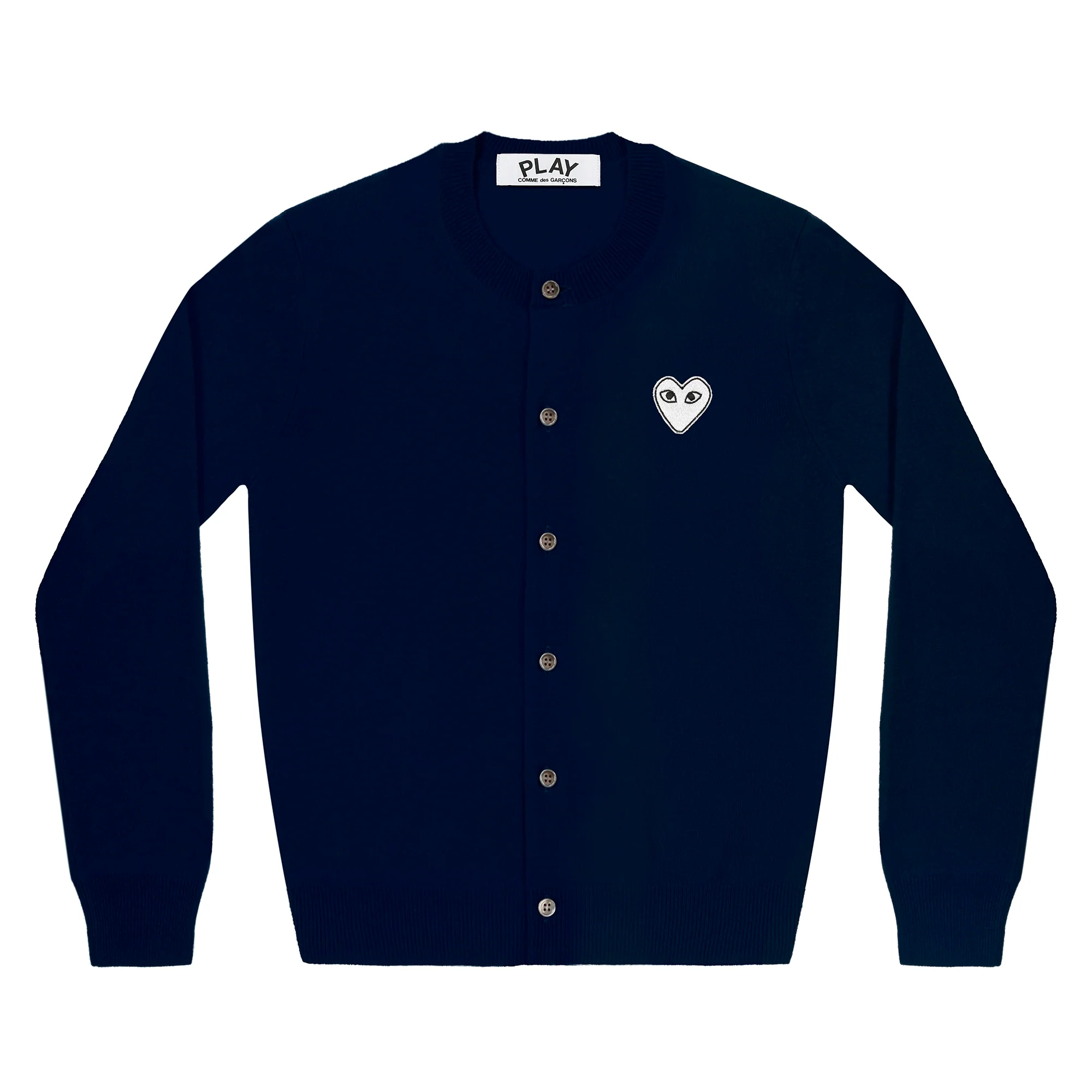 Play - White Heart Women’s Cardigan - (Navy)