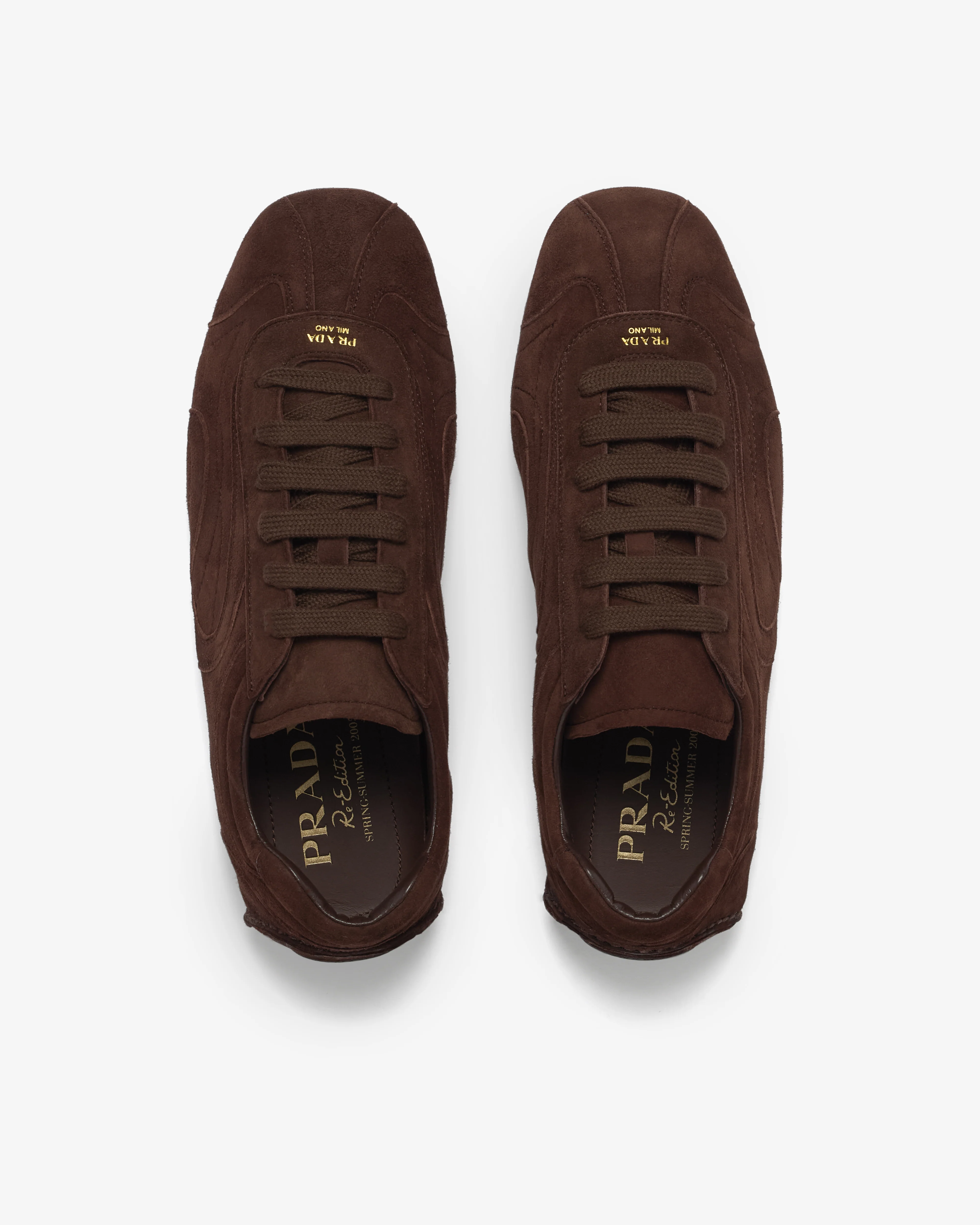 Prada - Men's Montecarlo Re-Edition 2005 Suede Sneakers - (Dark Brown) - Image 6