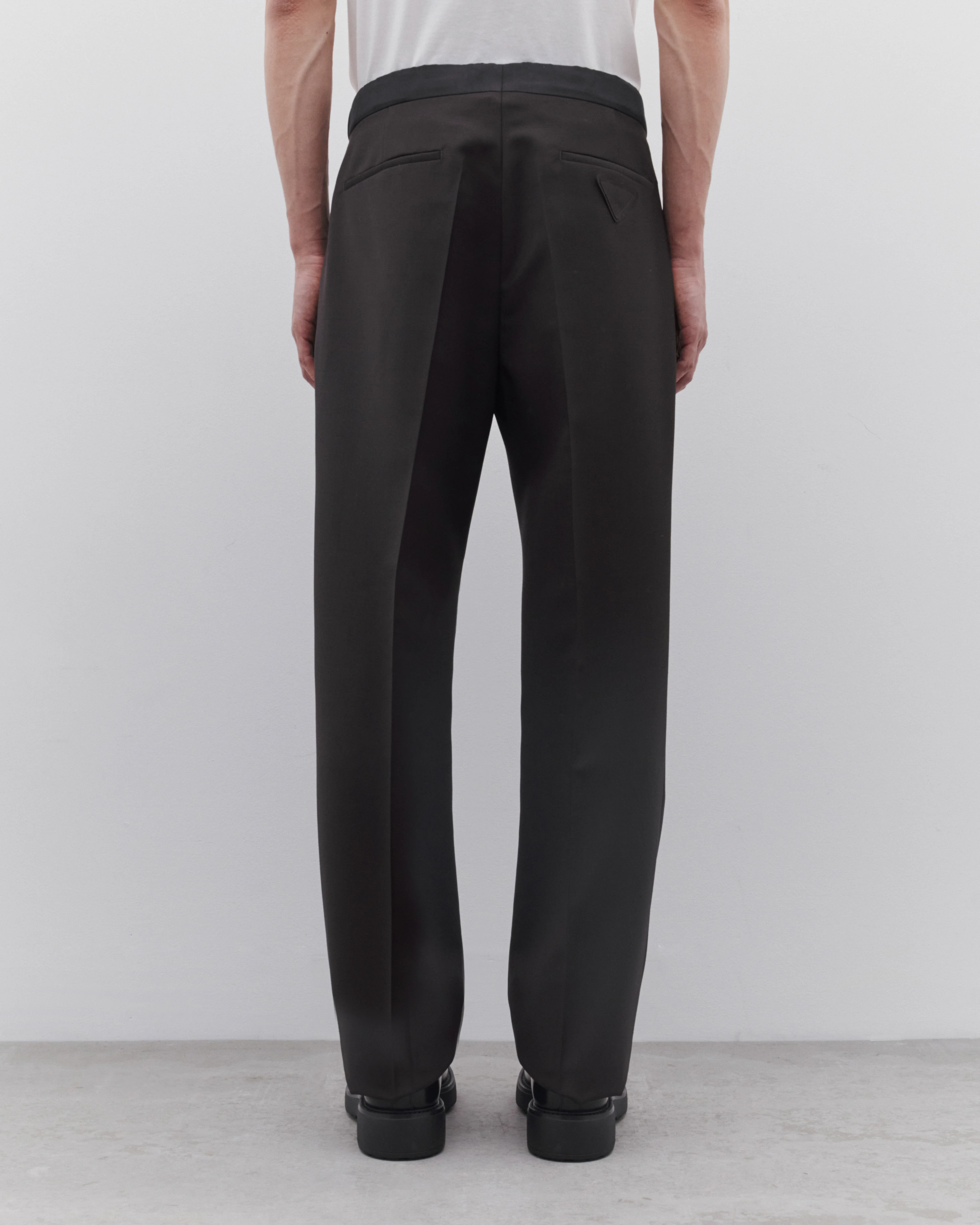 Prada - Men’s Mohair Wool Trousers - (Ebony) - Image 4