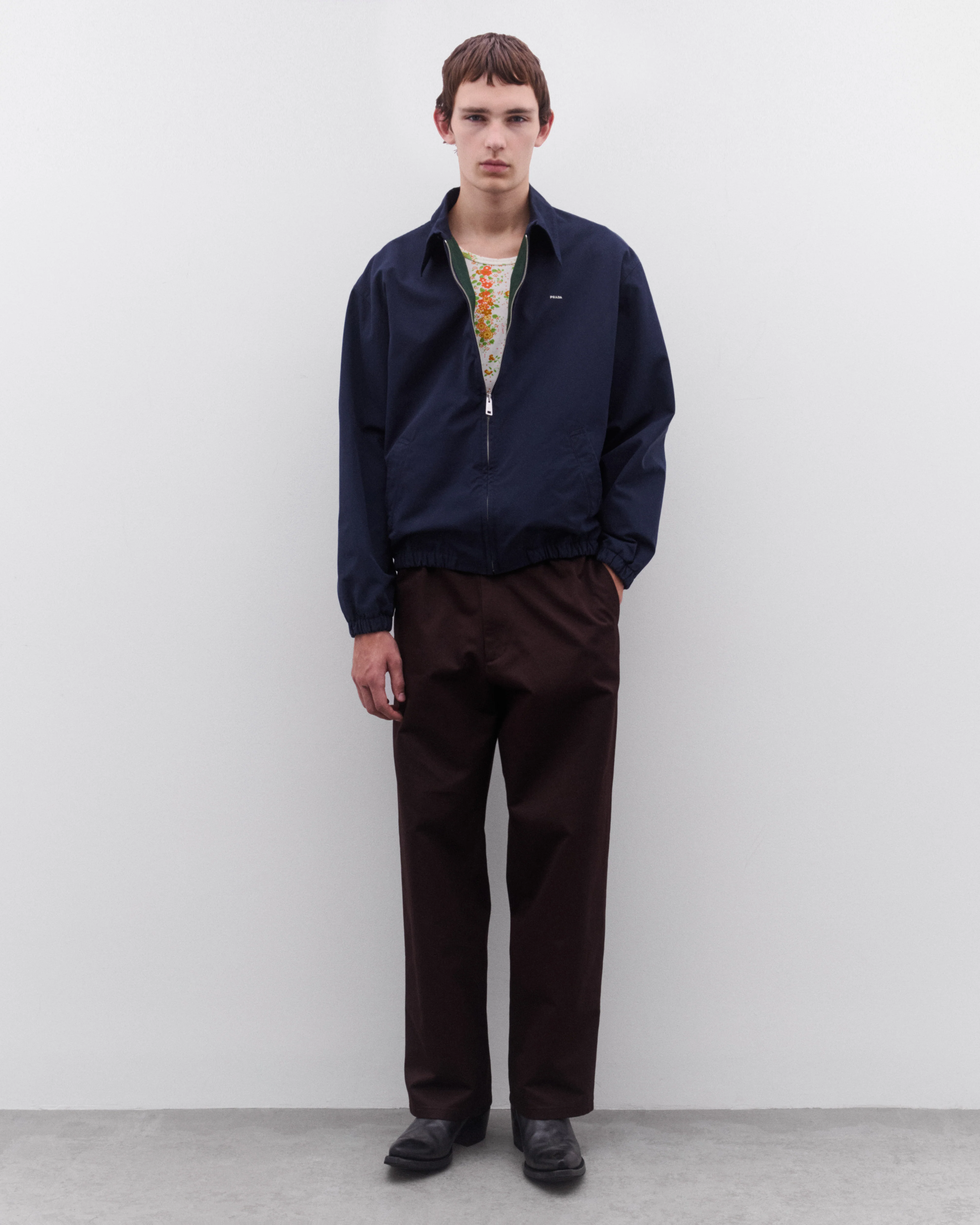 Prada - Men’s Wide Leg Trousers - (Dark Brown) - Image 5