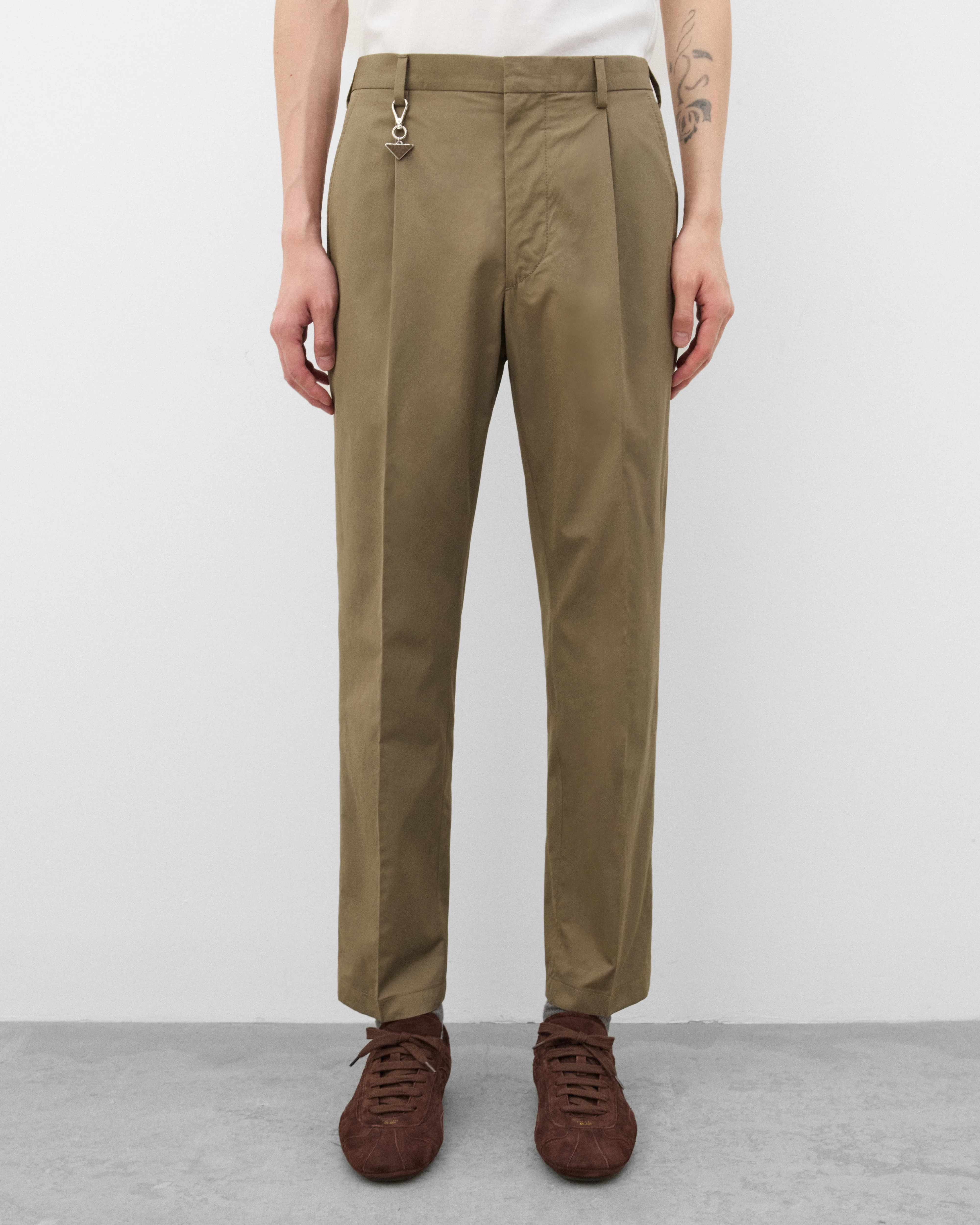 Prada - Men's Trousers With Keyring - (Clay) - Image 3