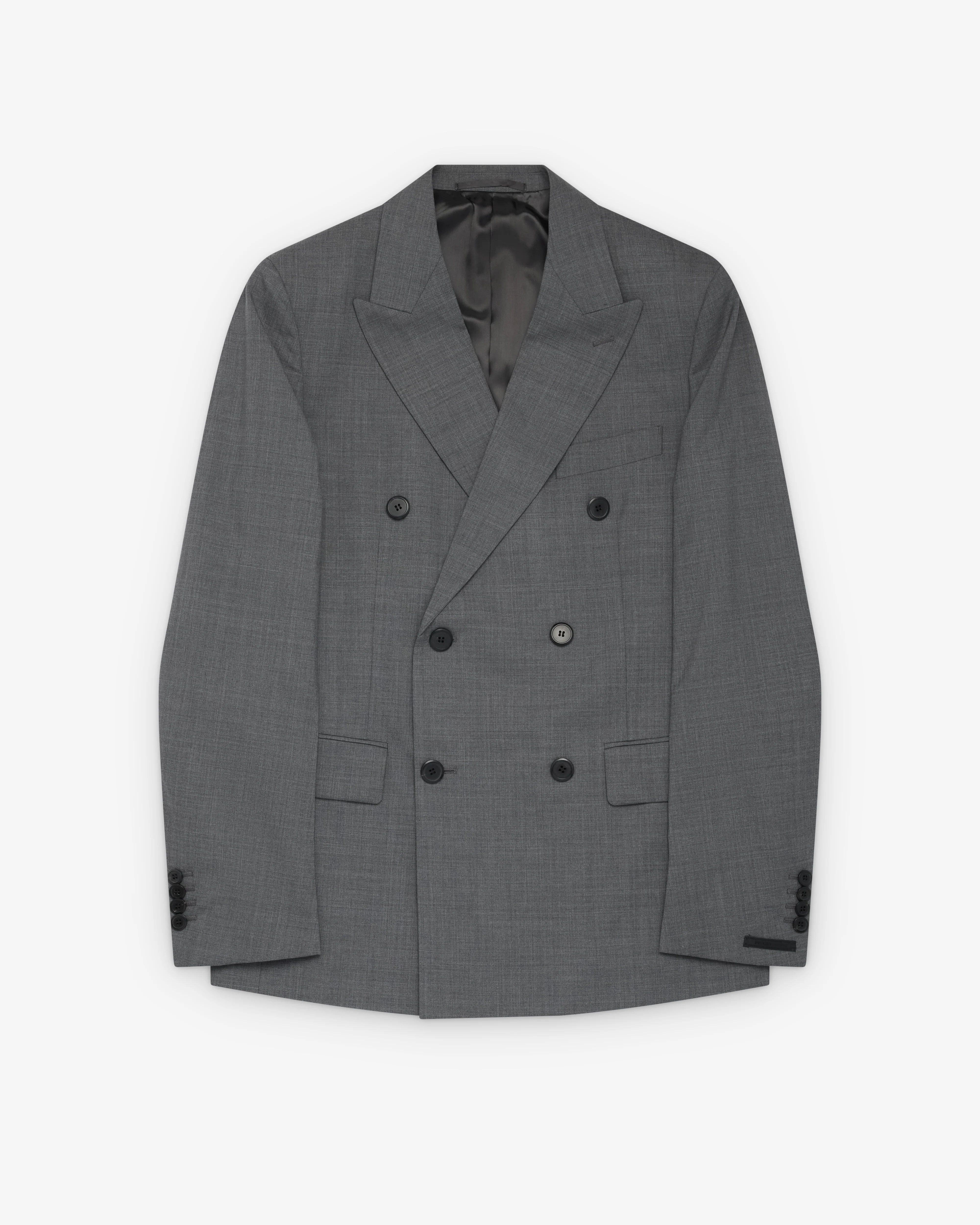 Prada - Men's Double-Breasted Wool Jacket - (Grey)