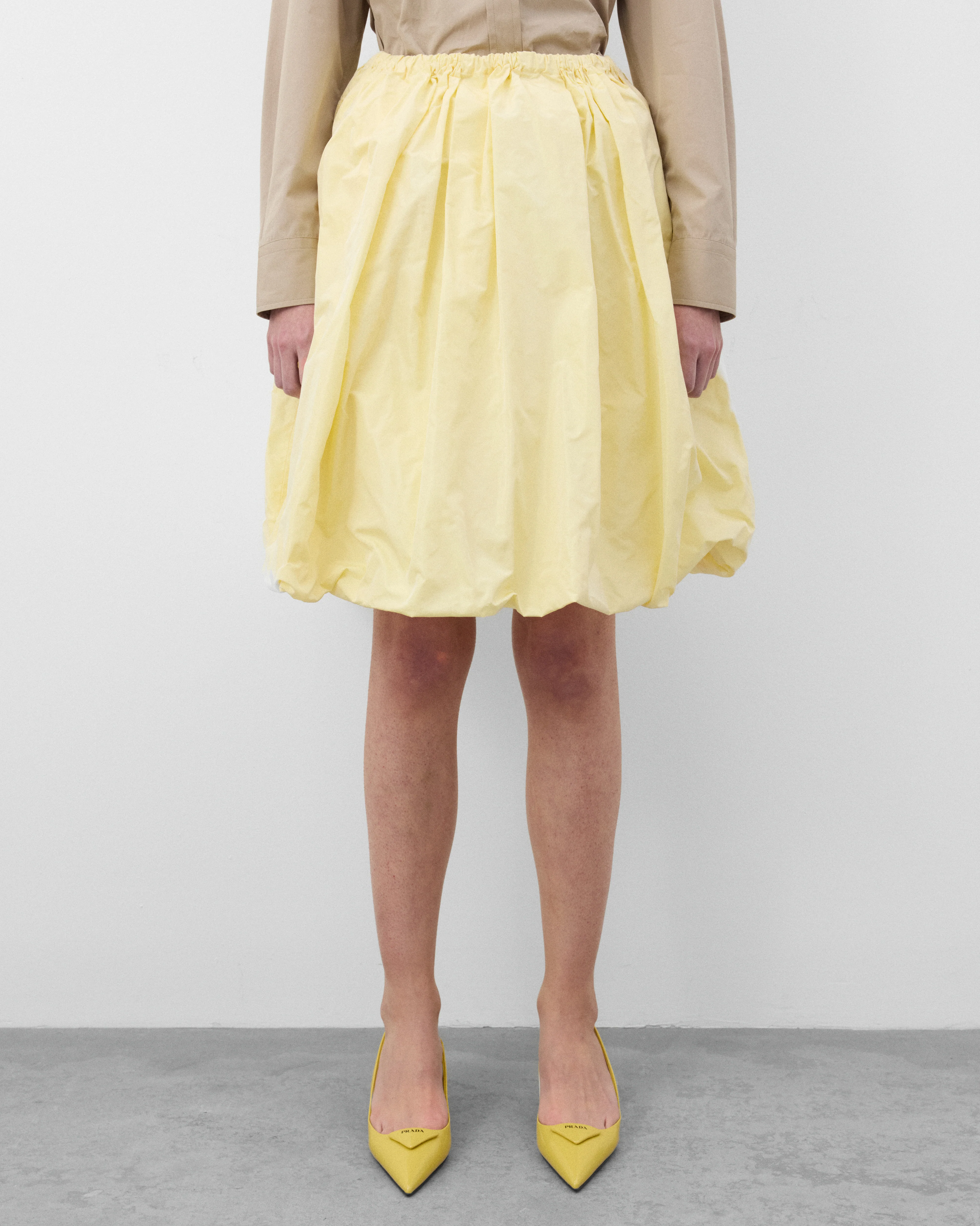 Prada - Women's Technical taffeta skirt - (Cream) - Image 3