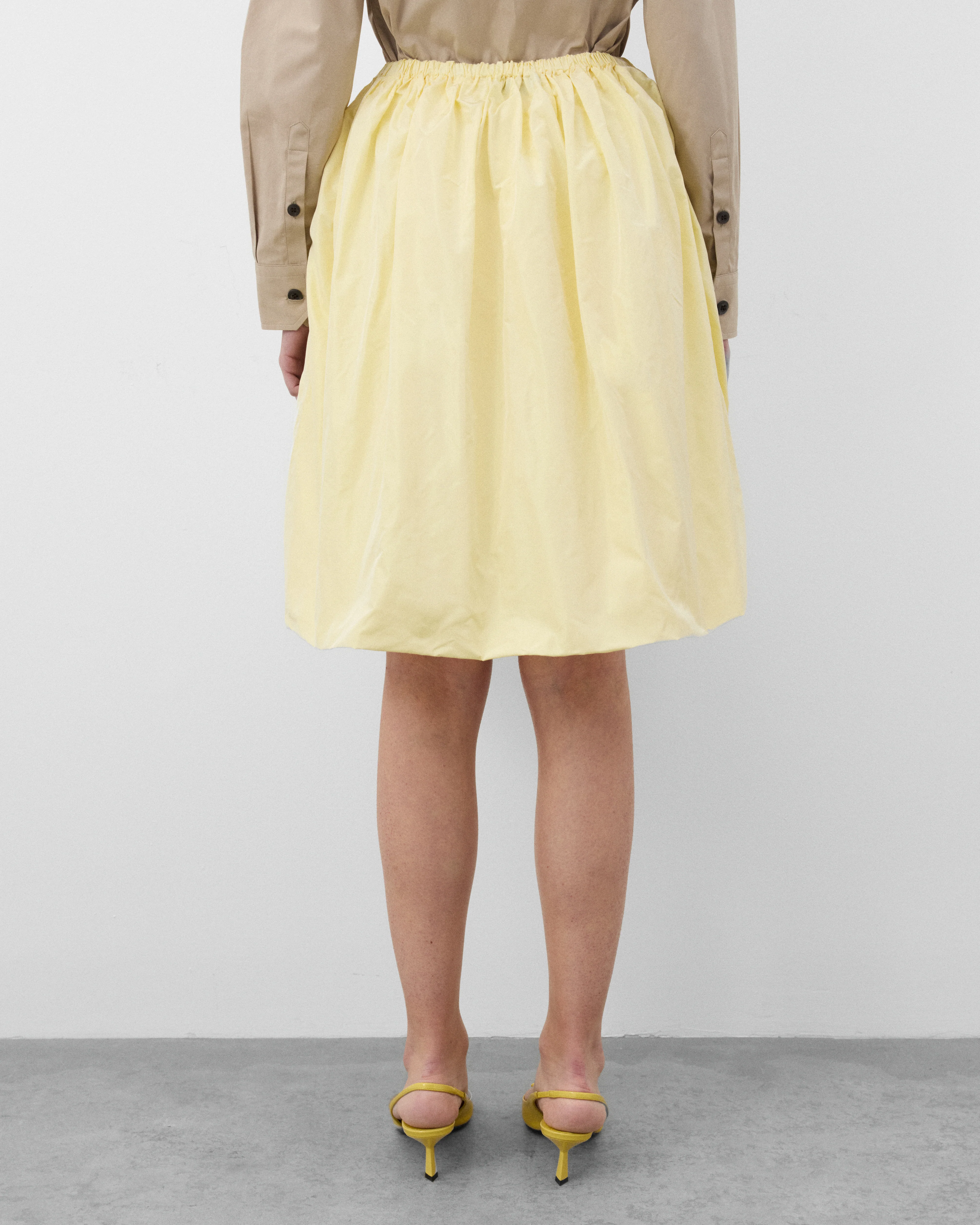 Prada - Women's Technical taffeta skirt - (Cream) - Image 5