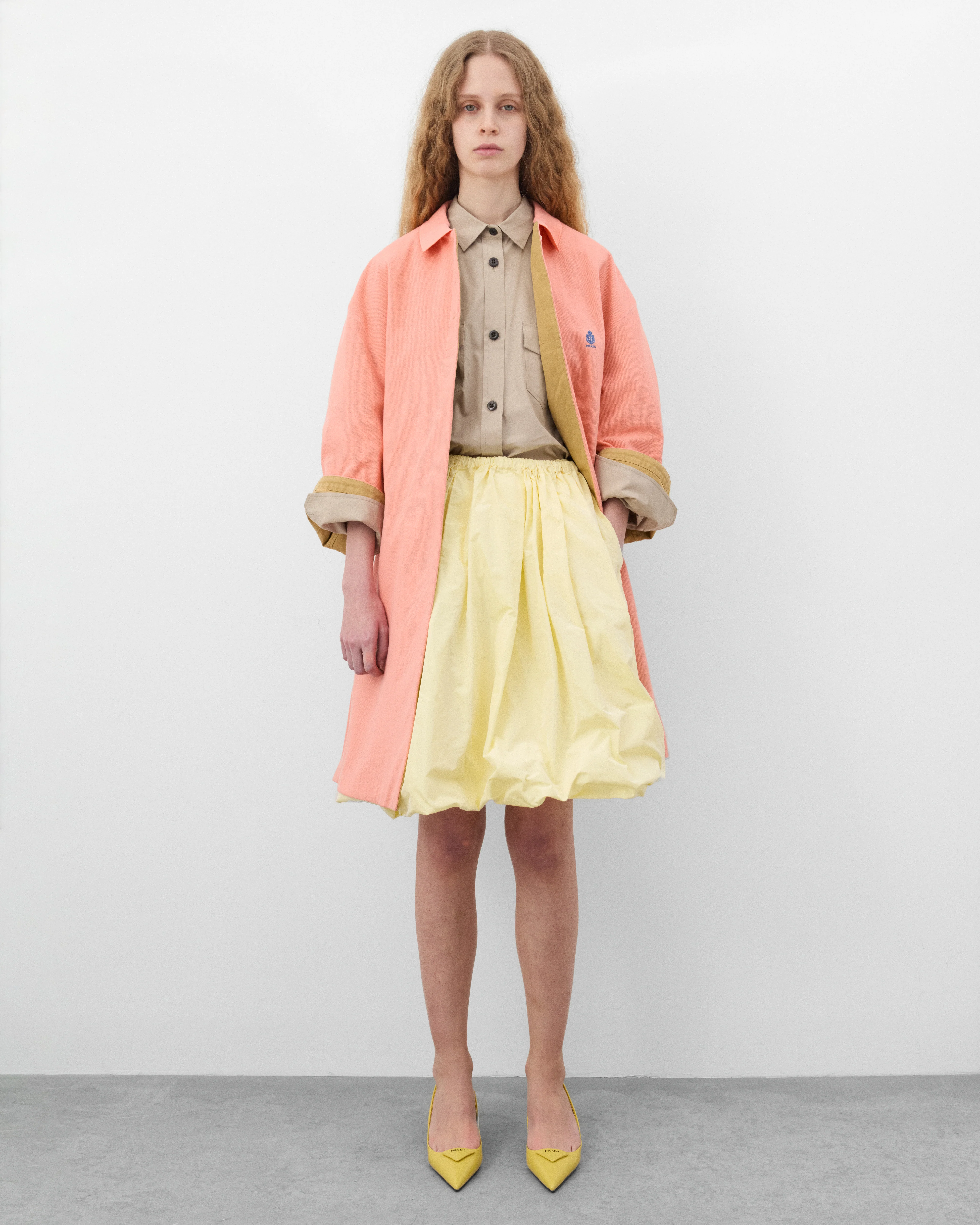 Prada - Women's Cotton Poplin Shirt - (Limestone) - Image 6