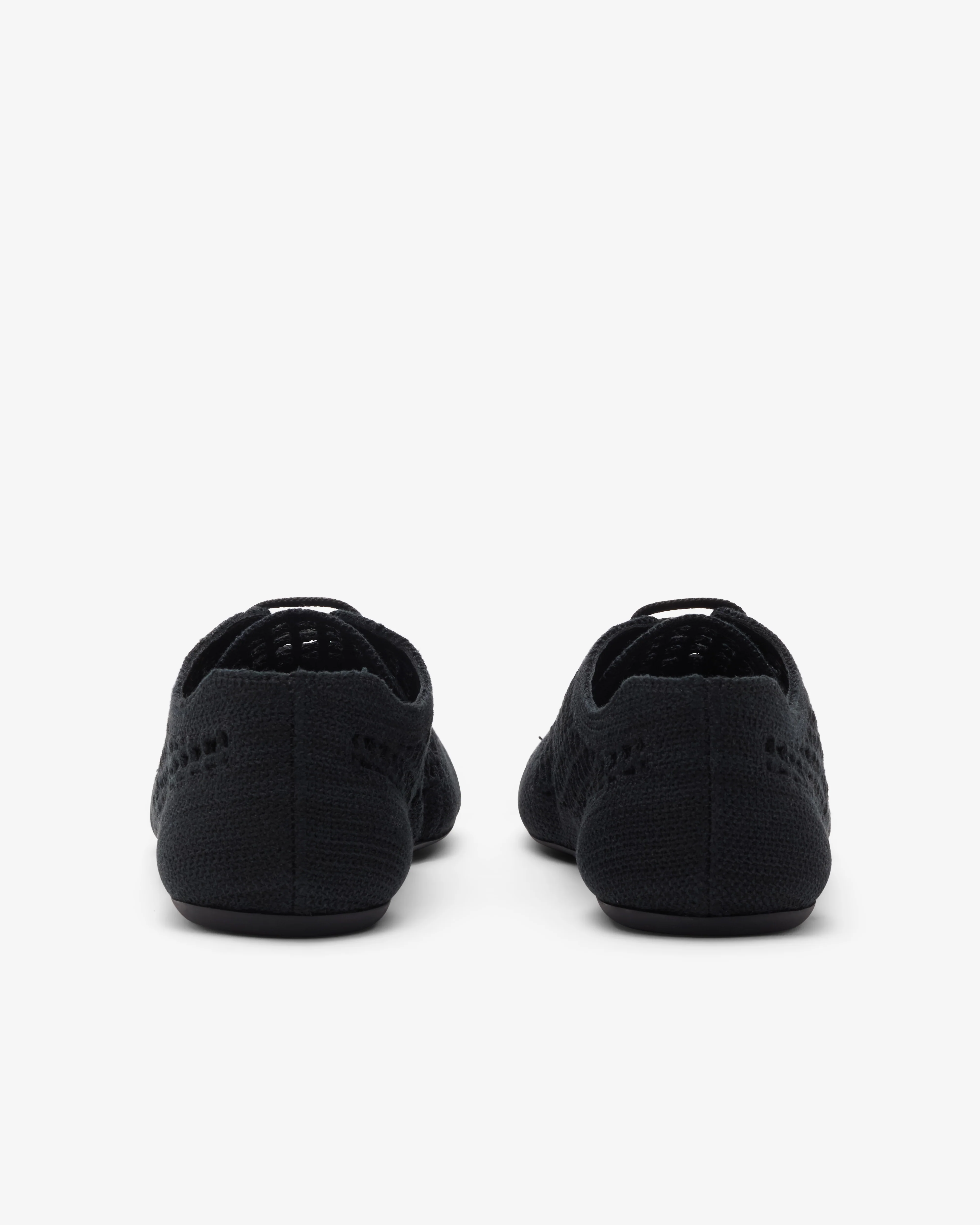Prada - Women's Collapse Crochet Laced Sneakers - (Black) - Image 4