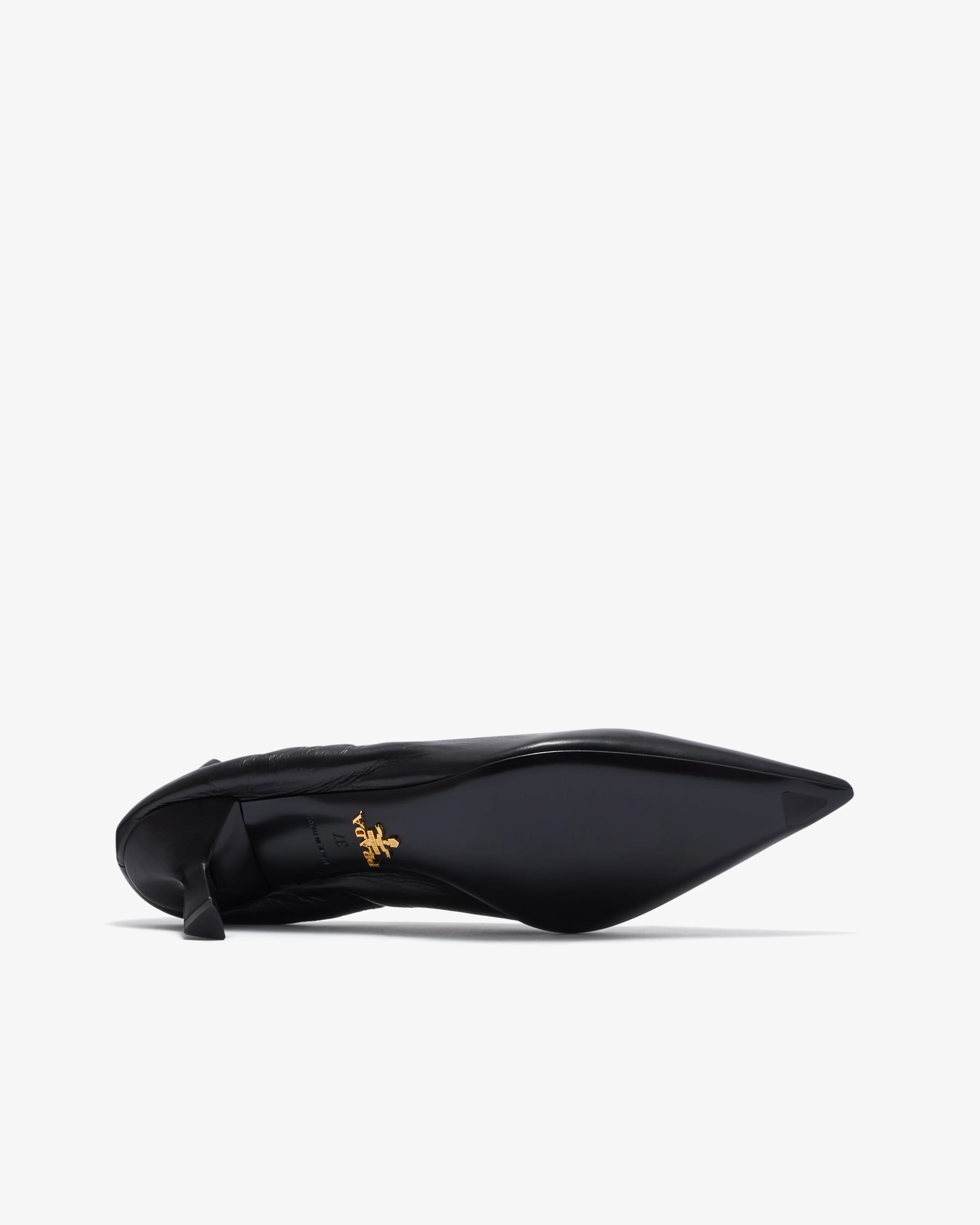 Prada - Women’s Leather Pumps - (Black) - Image 6