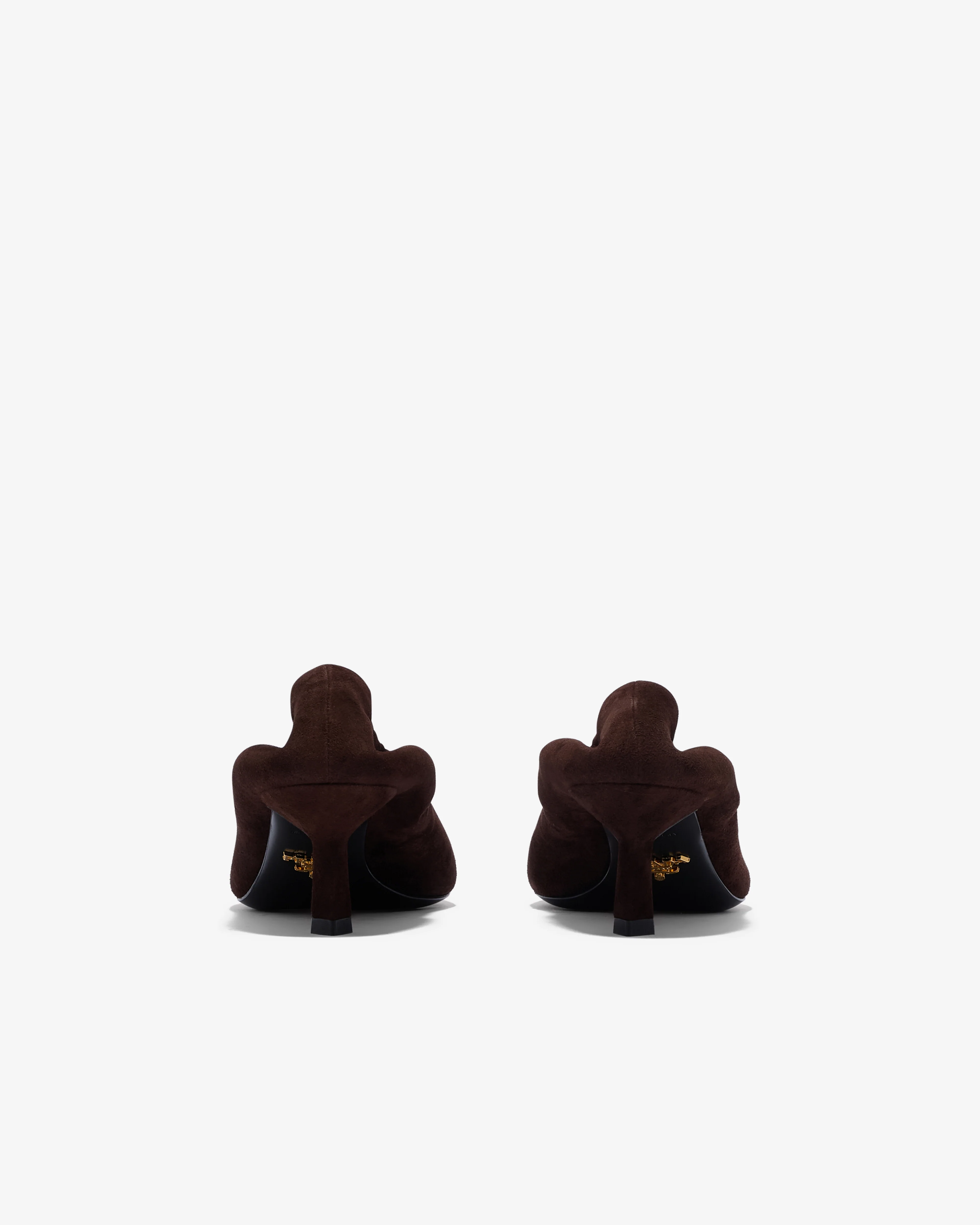 Prada - Women’s Suede Pumps - (Cocoa Brown) - Image 4