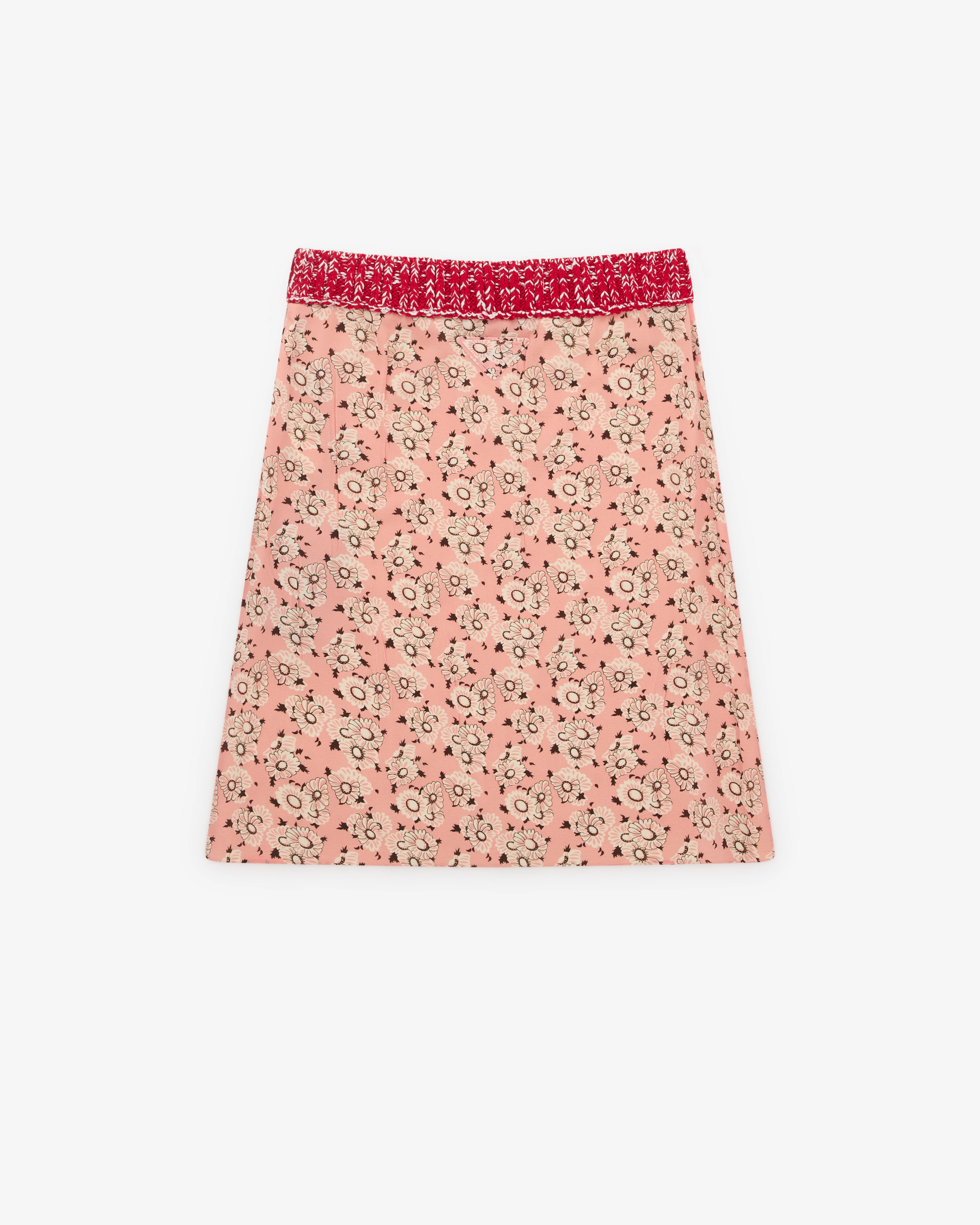 Prada - Women’s Floral Print Skirt - (Pink)