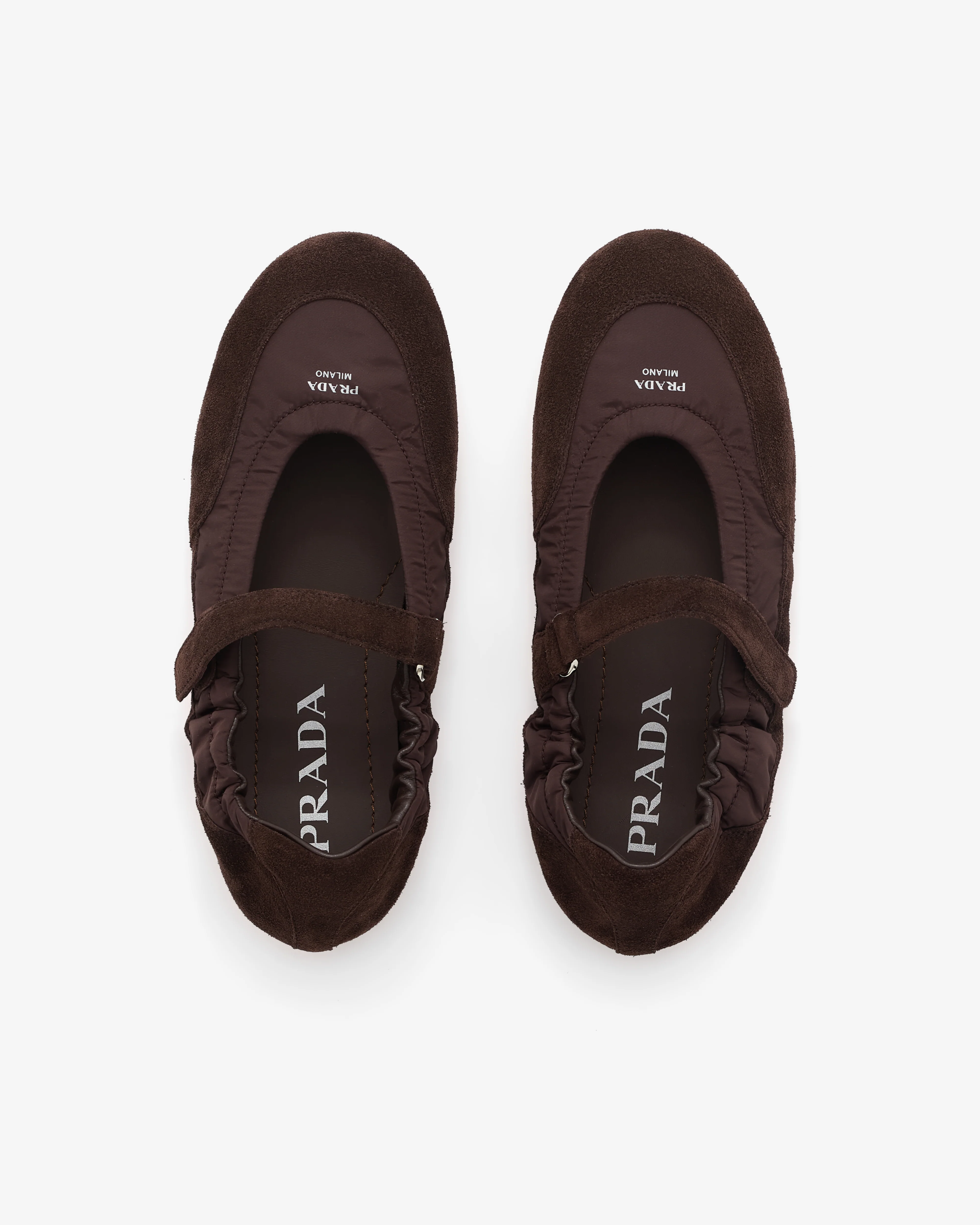 Prada - Women’s Collapse Ballet Flats - (Brown) - Image 6