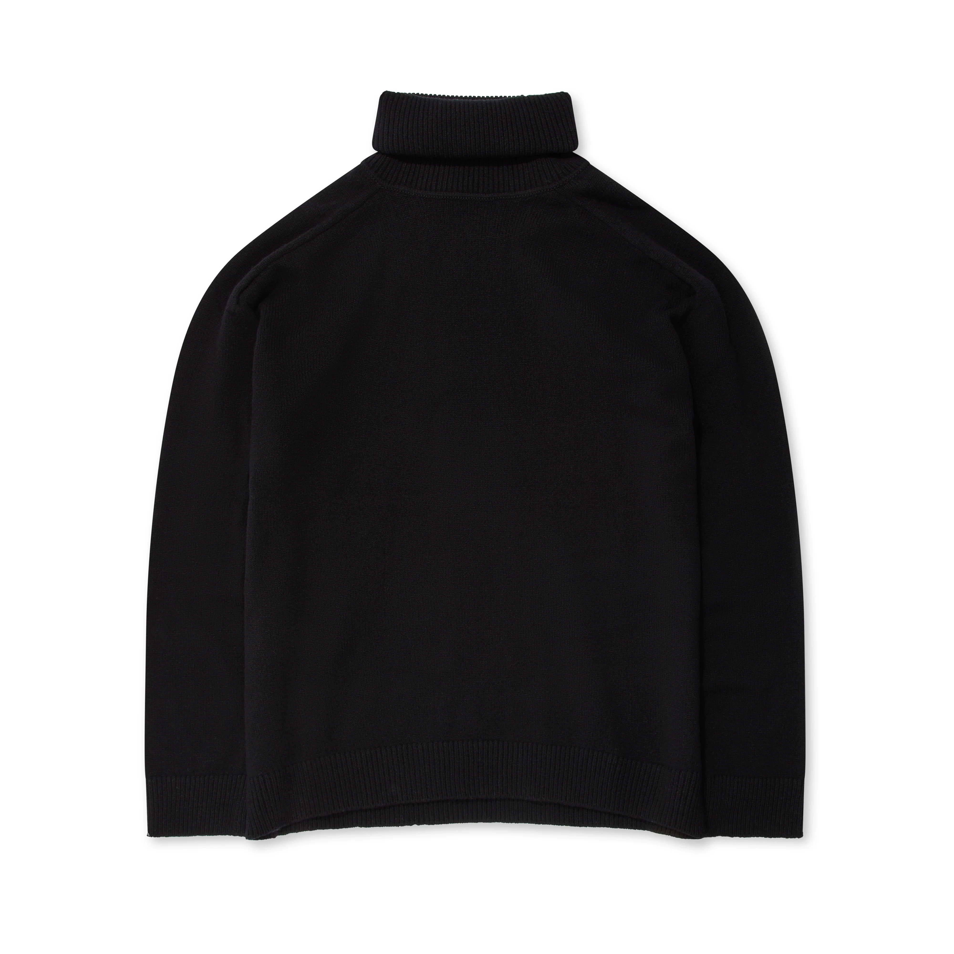Raf Simons - Men’s Oversized Turtle Neck Sweater - (Black) - Image 2