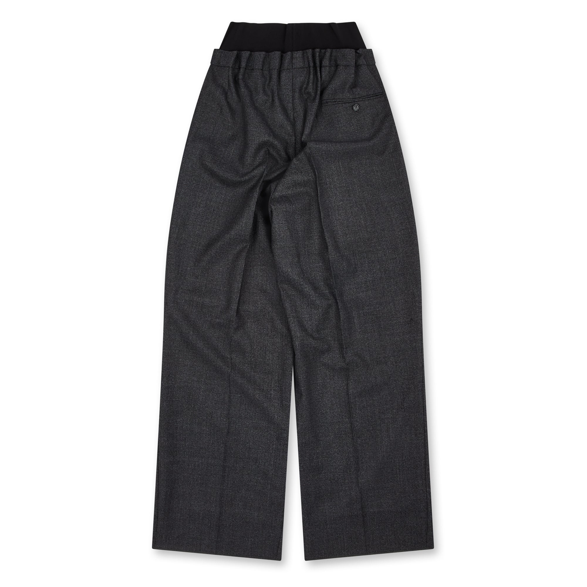 Raf Simons - Women’s Big Pants With Elastic - (Black/Grey) - Image 2