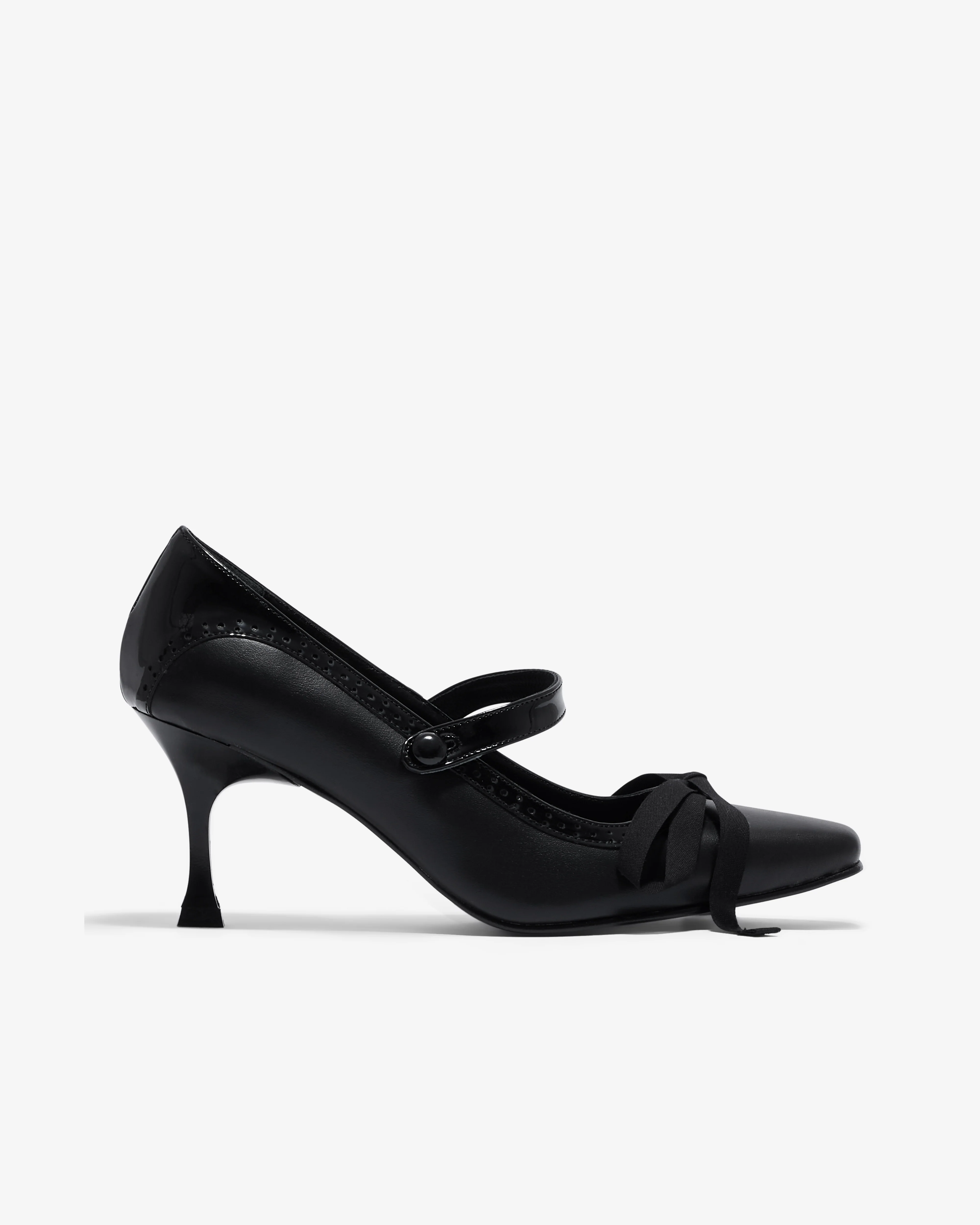 Renaissance Renaissance - Women’s Dame Kitten Heel - (Black)