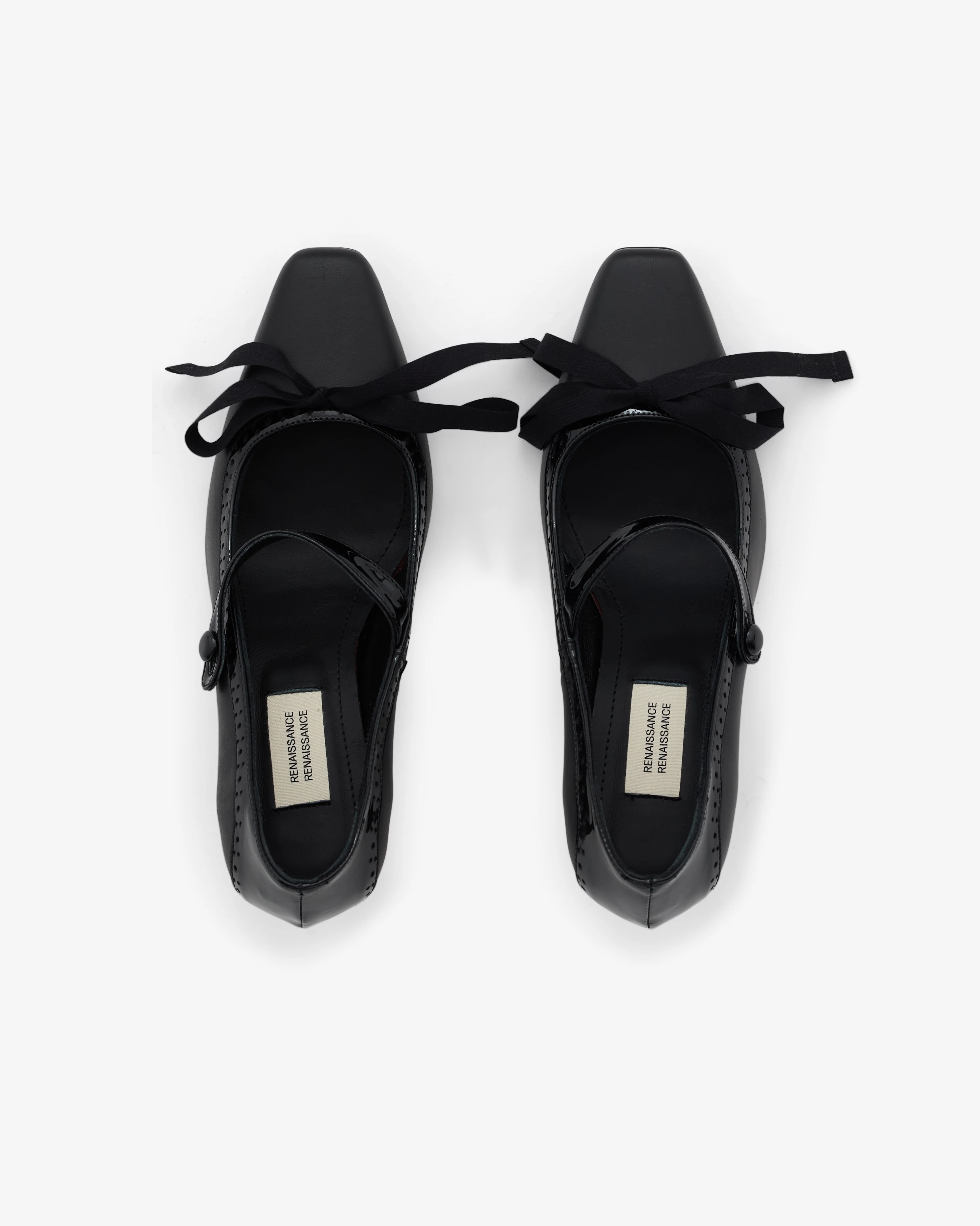 Renaissance Renaissance - Women’s Dame Kitten Heel - (Black) - Image 5