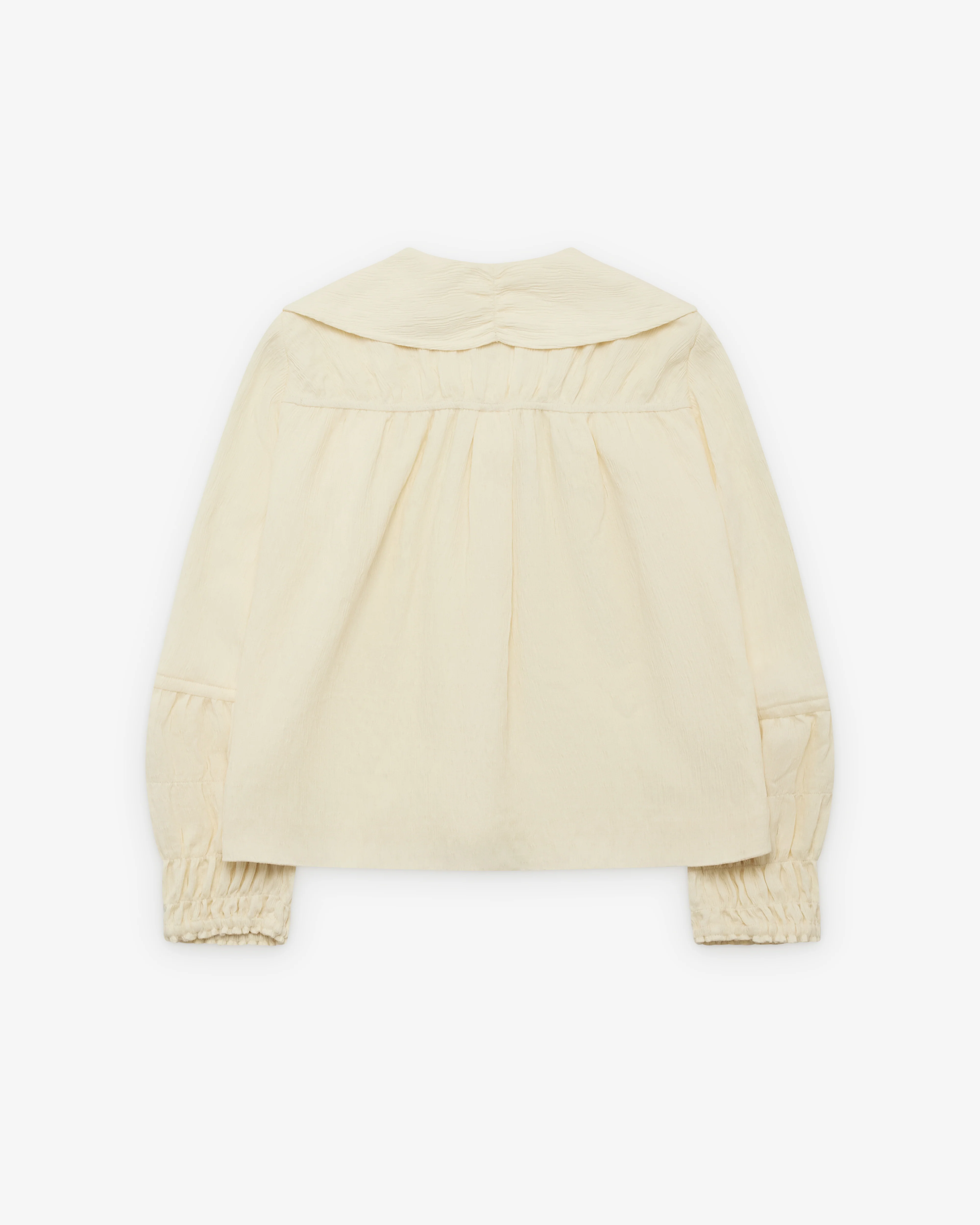 Renli Su - Women's Sailor Collar Shirt - (Rice White) - Image 4