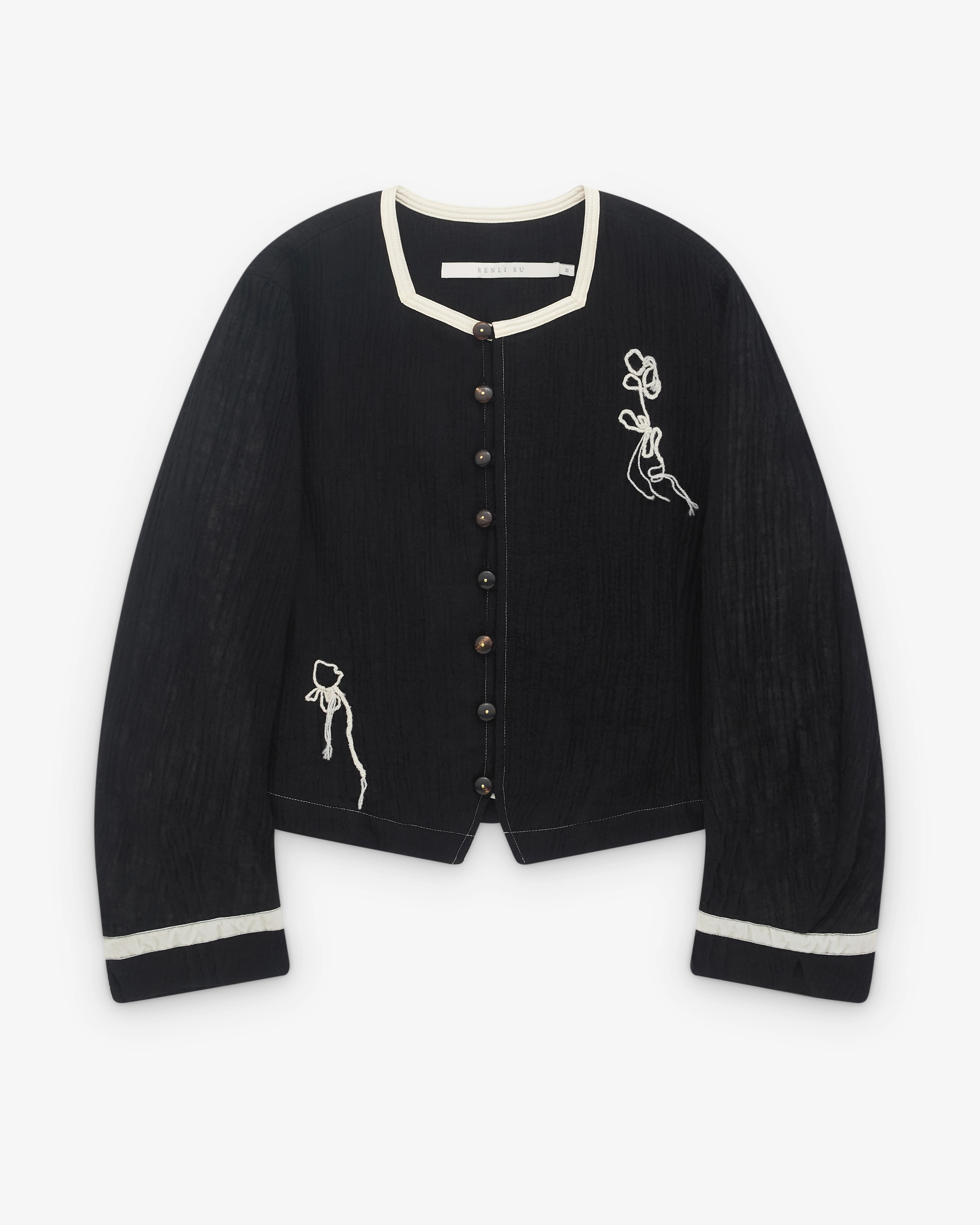 Renli Su - Women’s Rose Jacket - (Black)