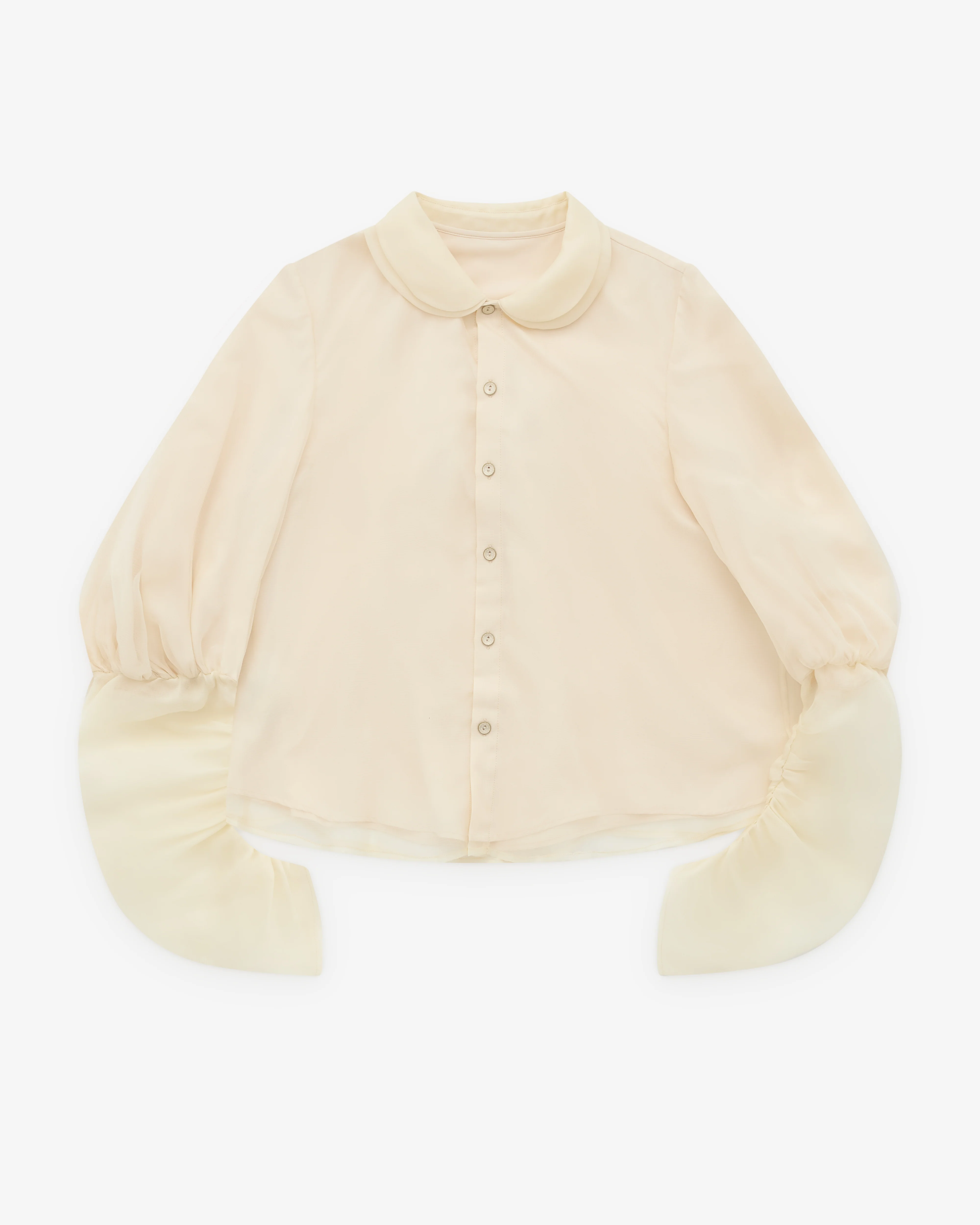 Renli Su - Women’s Silk Shirt - (Rice White)